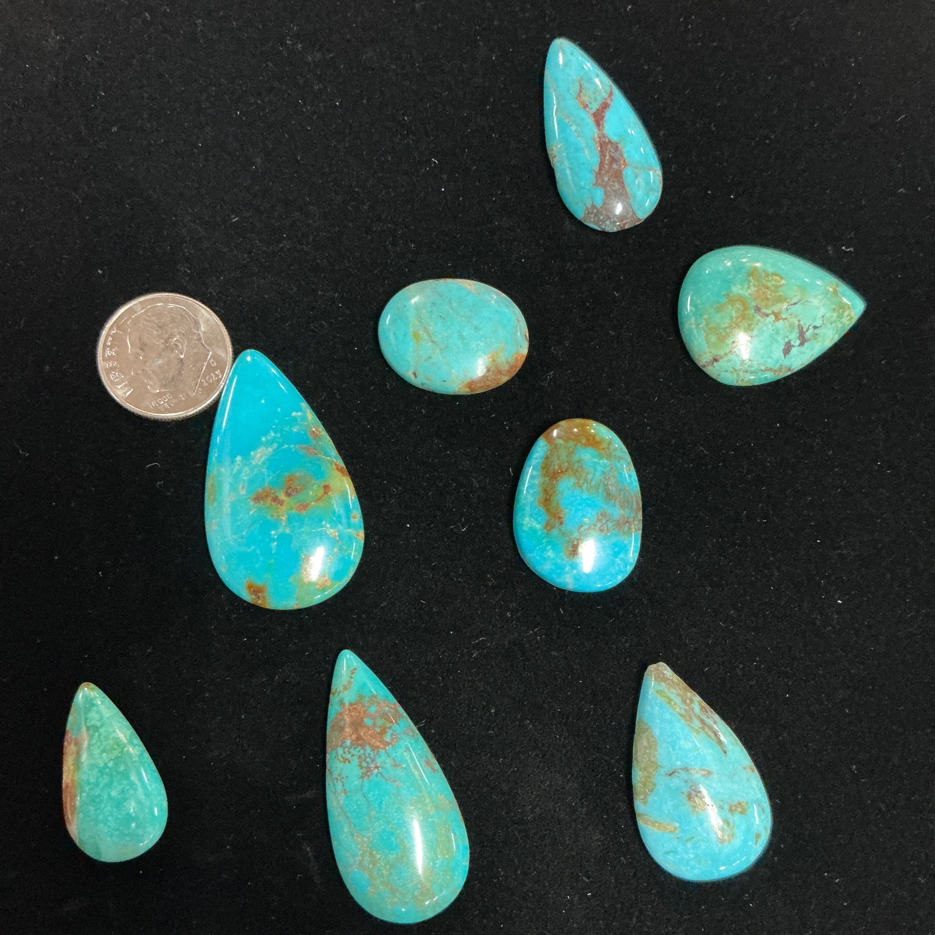 AJAX Turquoise Cabochons ~132 CARATS. LOT 5. $120