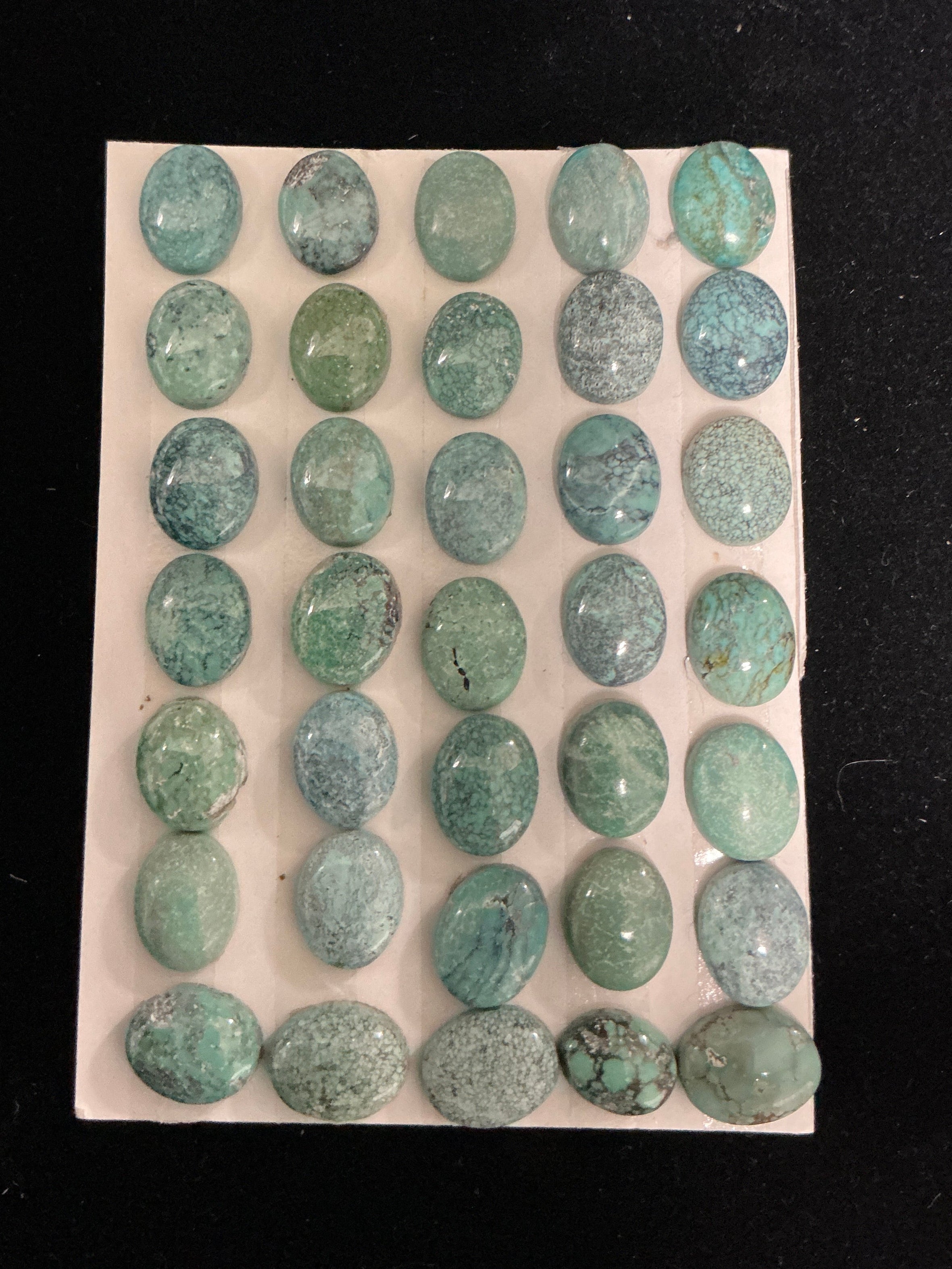 (8x10) Turquoise Cabochon Card. Lot 35