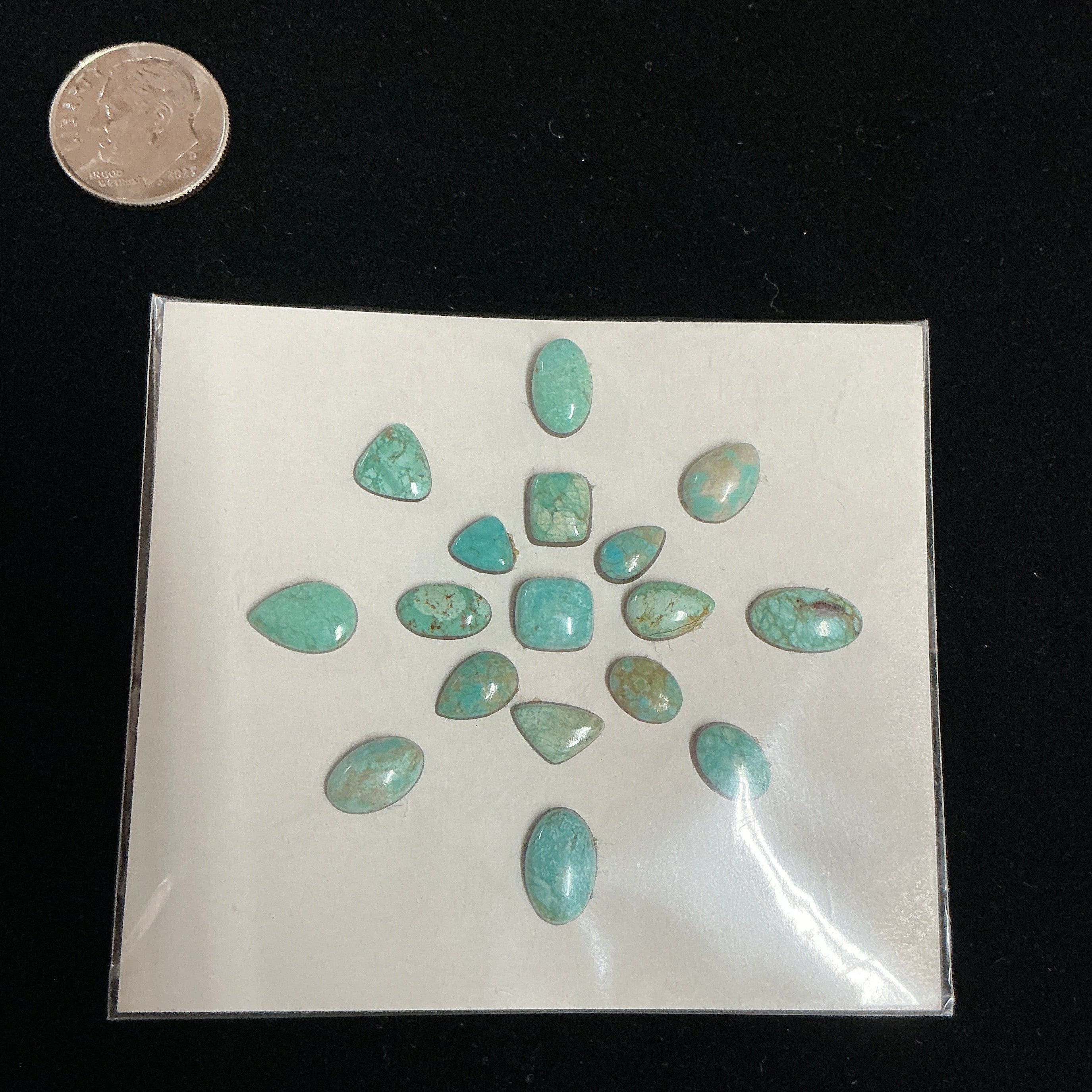 Carrico Lake Turquoise Cabochon Card. Lot 2 . $65.