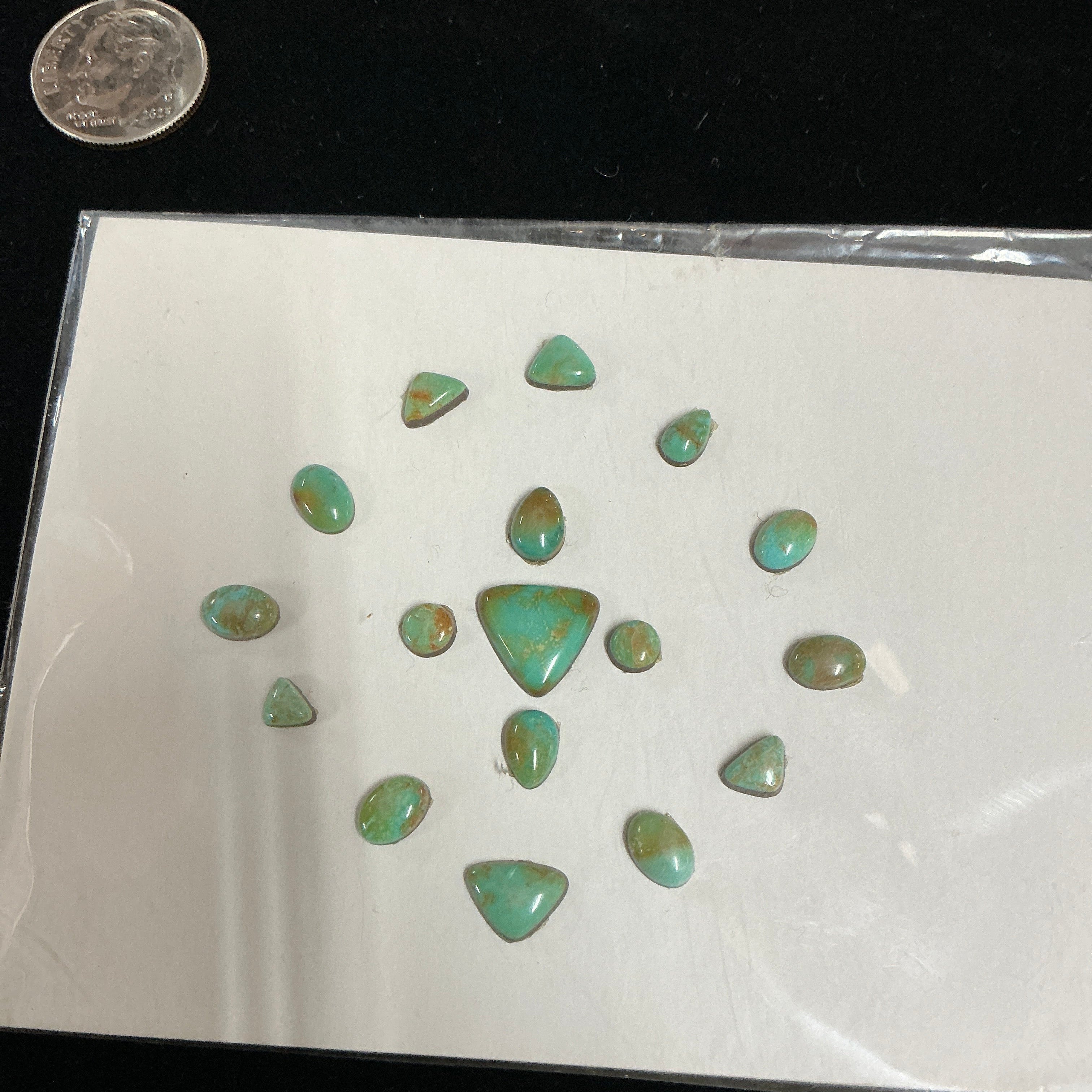 Carrico Lake Turquoise Cabochon Card. Lot 5. $40