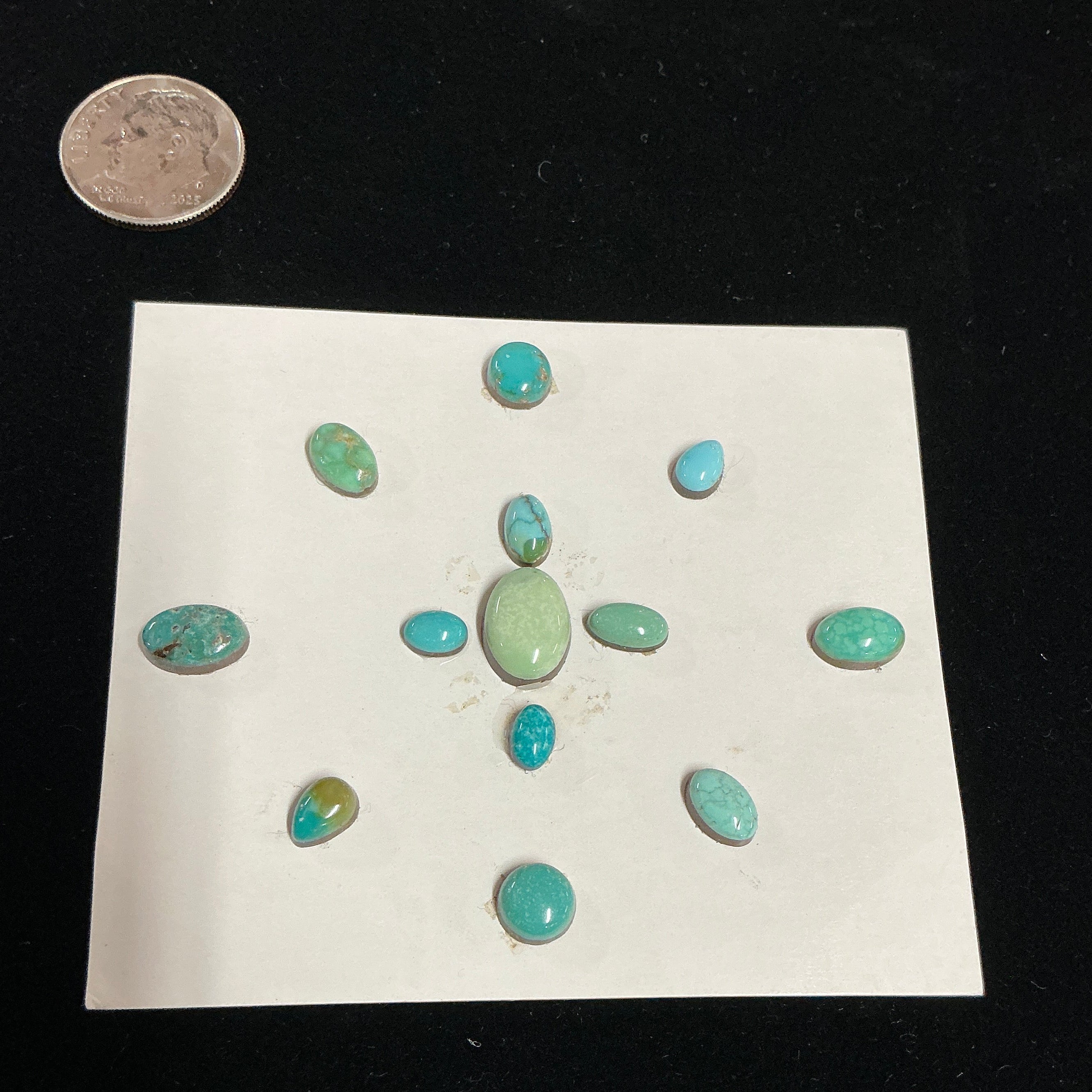 Carrico Lake Turquoise Cabochon Card. Lot 3. $45