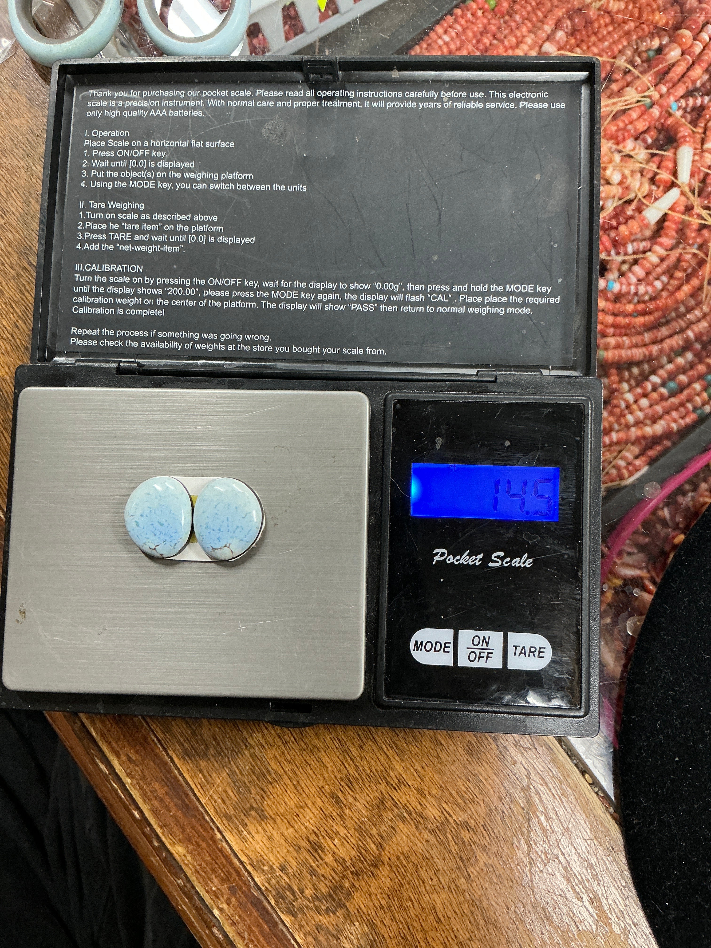 14 Carat Natural Golden Hills Matched Set. $56. Lot 9