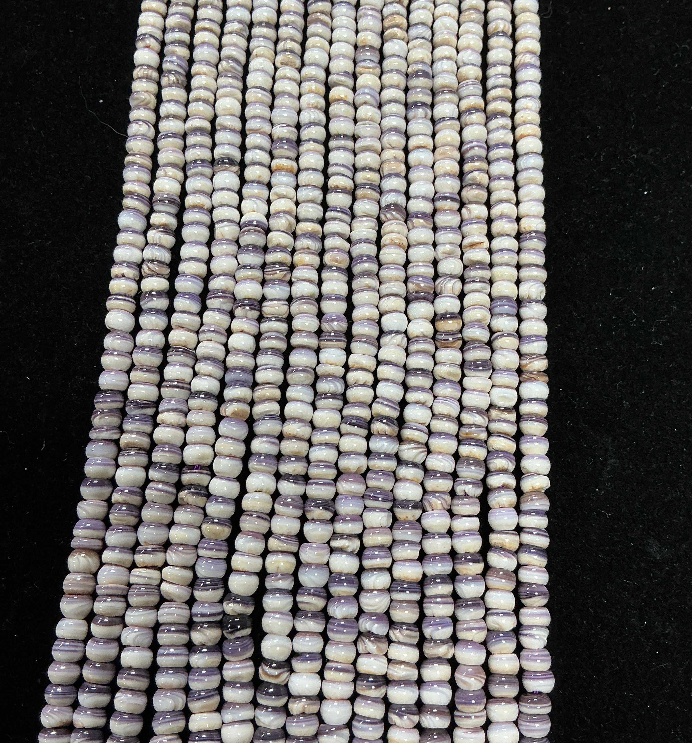 Wampum Bead Strand. 16”. $40.