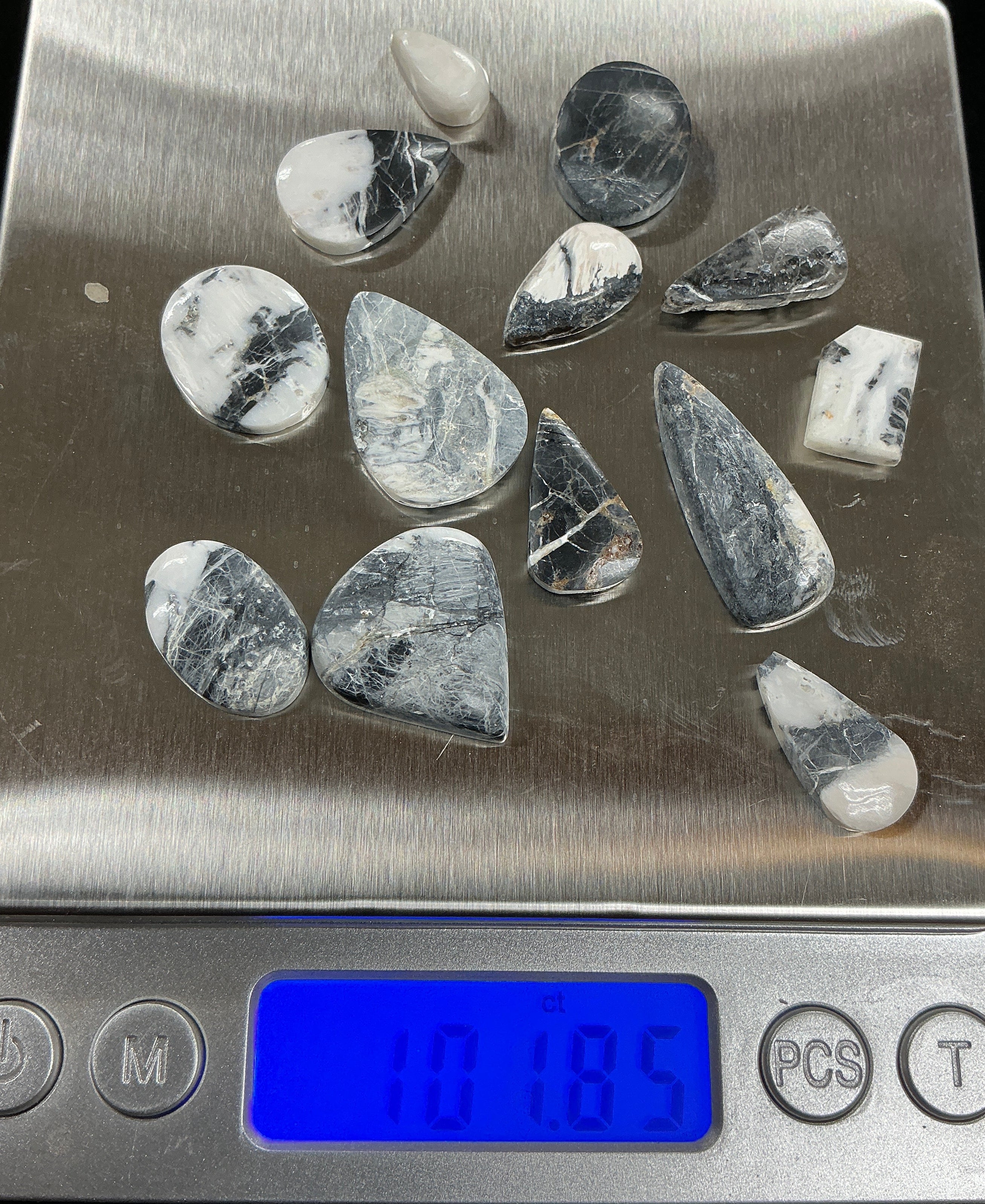 White Buffalo Cabochons Lot. ~101Carats. $126.25. Lot 2.