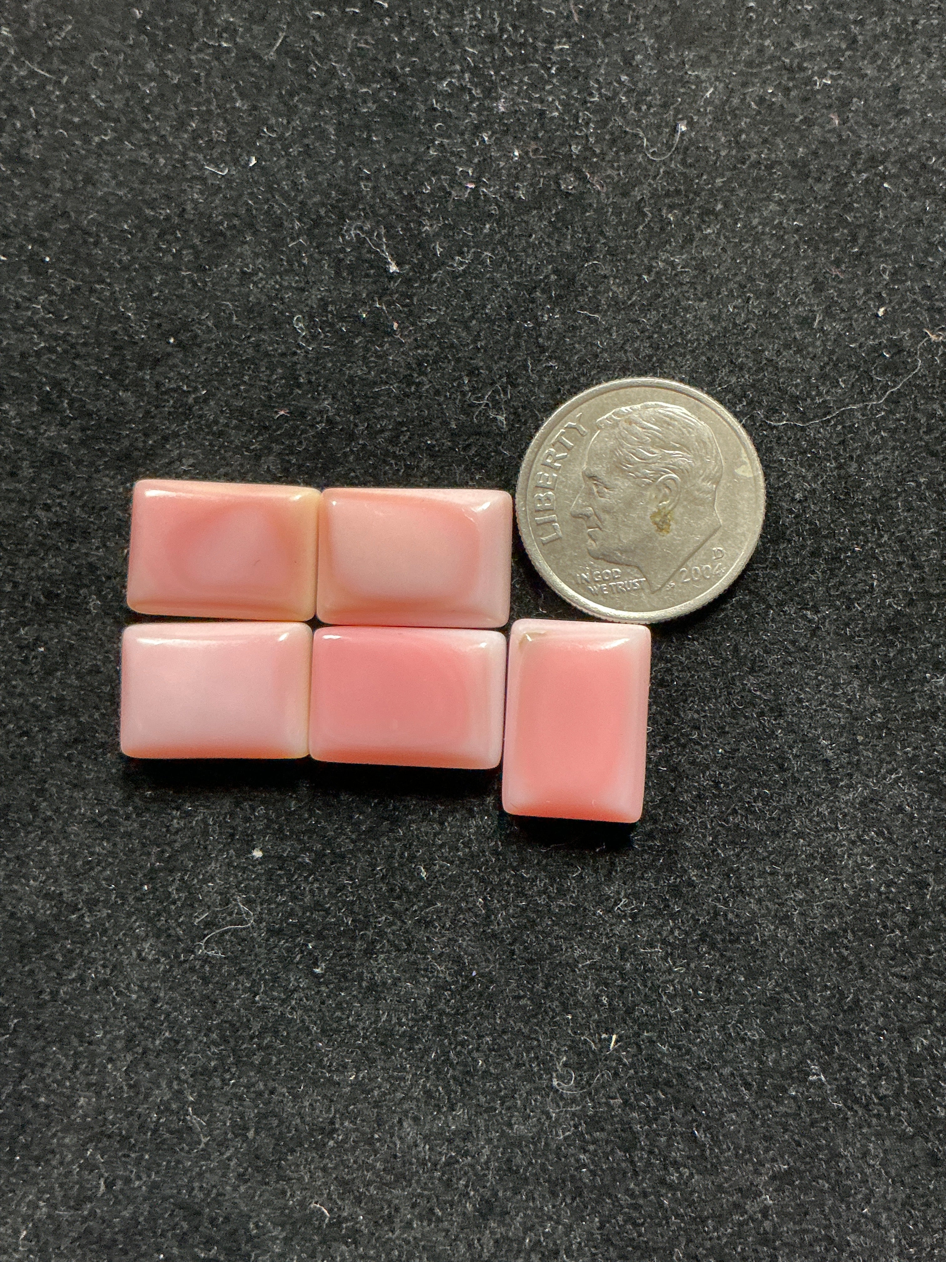 10x14mm Pink Conch Cabochons. Set of 5. $37.50.