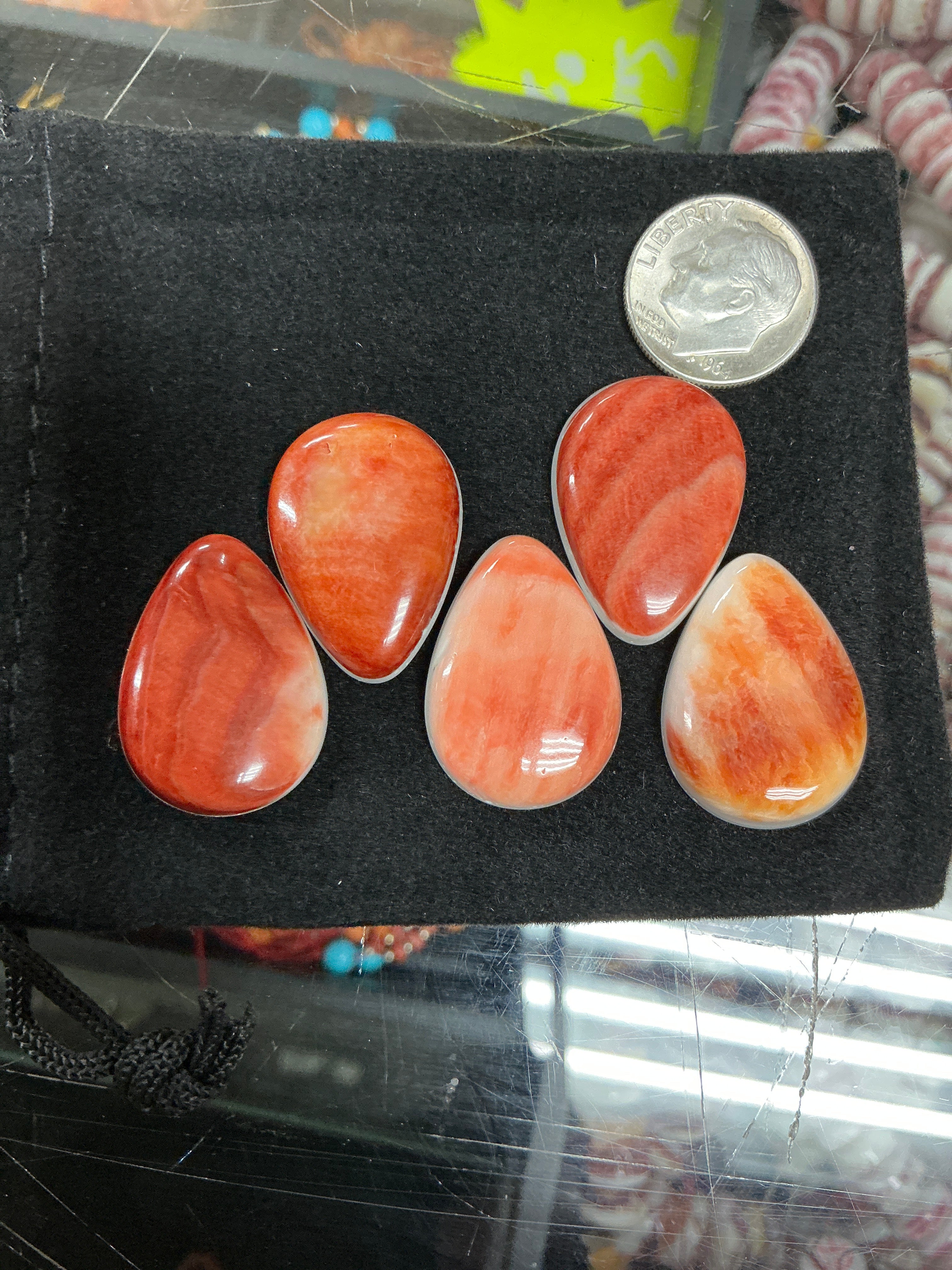 18x25mm Pear Shaped Cabochon Lot of 5. $40.