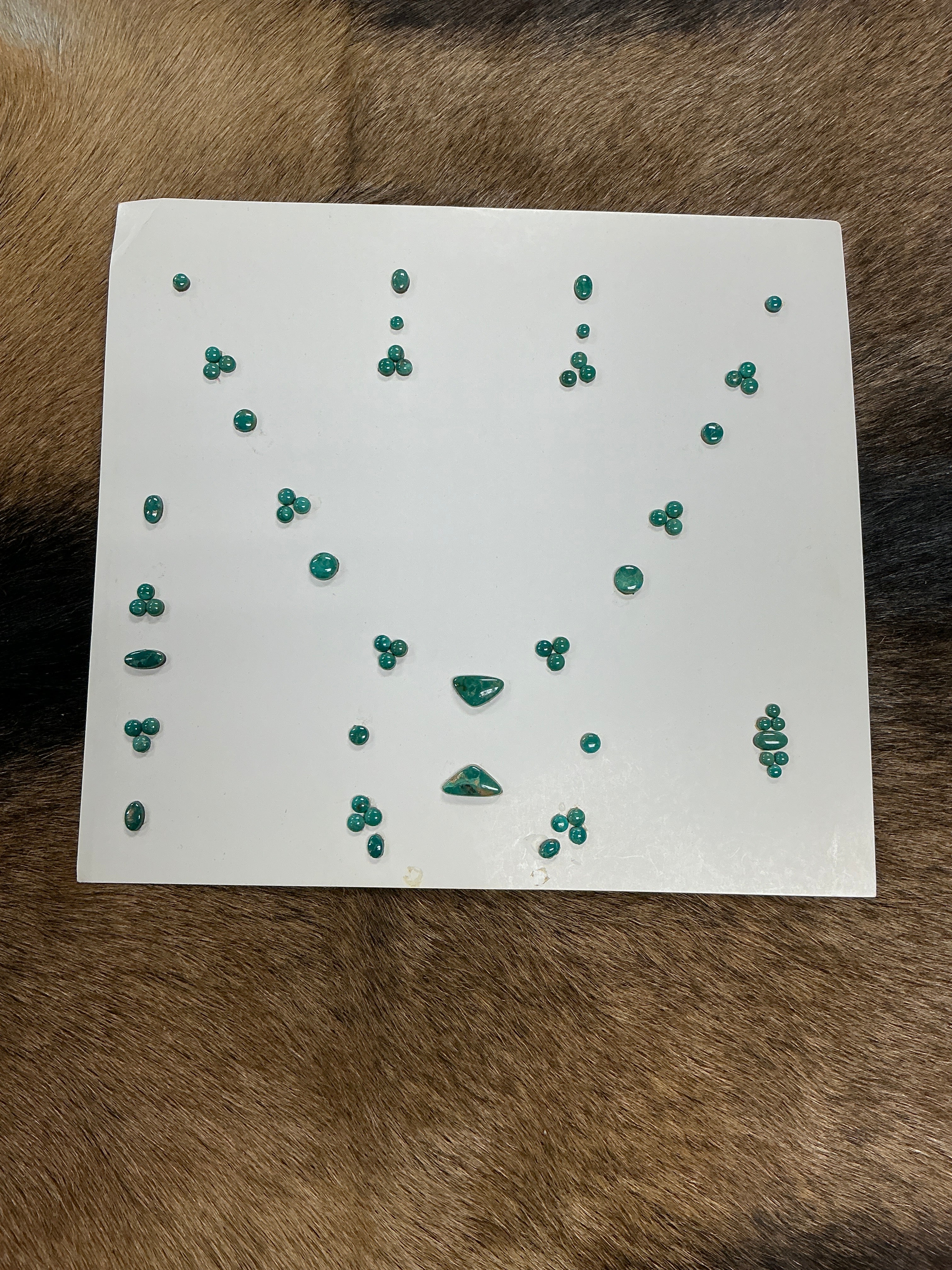 Turquoise Cabochons Card Set. Lot 4. $105.