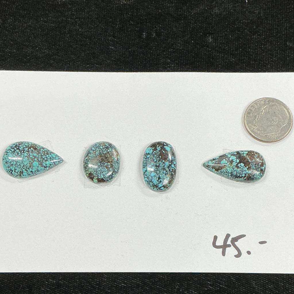 Turquoise Cabochon Card. ~40 Carats. $45.