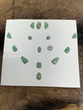 Turquoise Cabochons Card Set. Lot 23. $236.