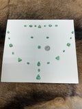 Turquoise Cabochons Card Set. Lot 27.$107.