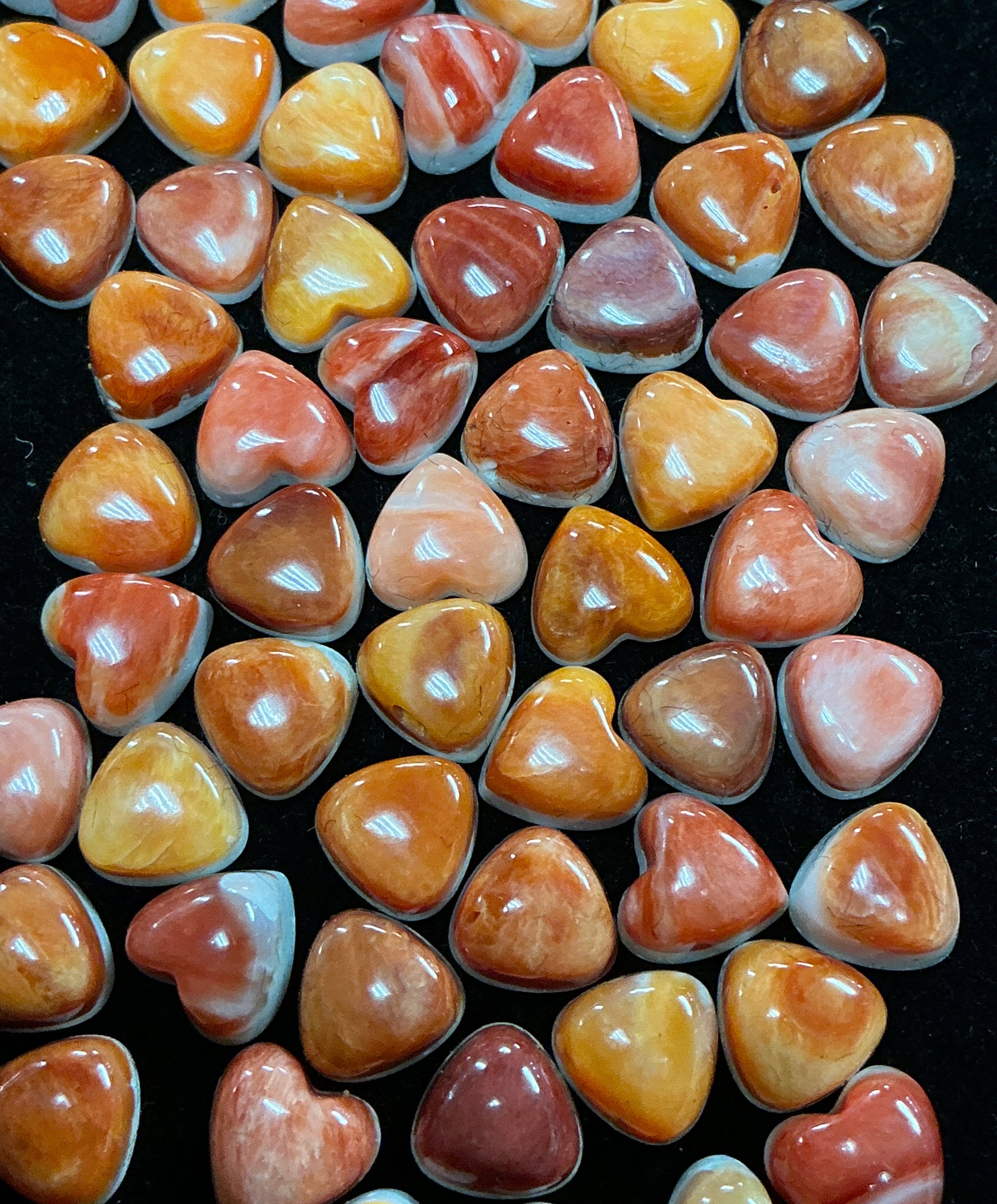 6mm Spiny Hearts Lot of 5. $7.50.