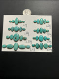 Turquoise Cabochons Card Set. Lot 41. $144.