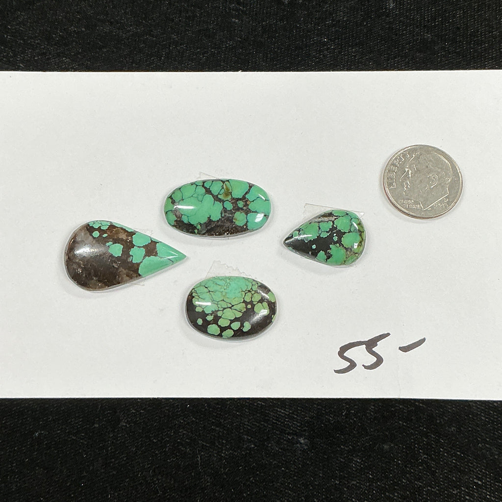 Turquoise Cabochon Card. ~49 Carats. $55.