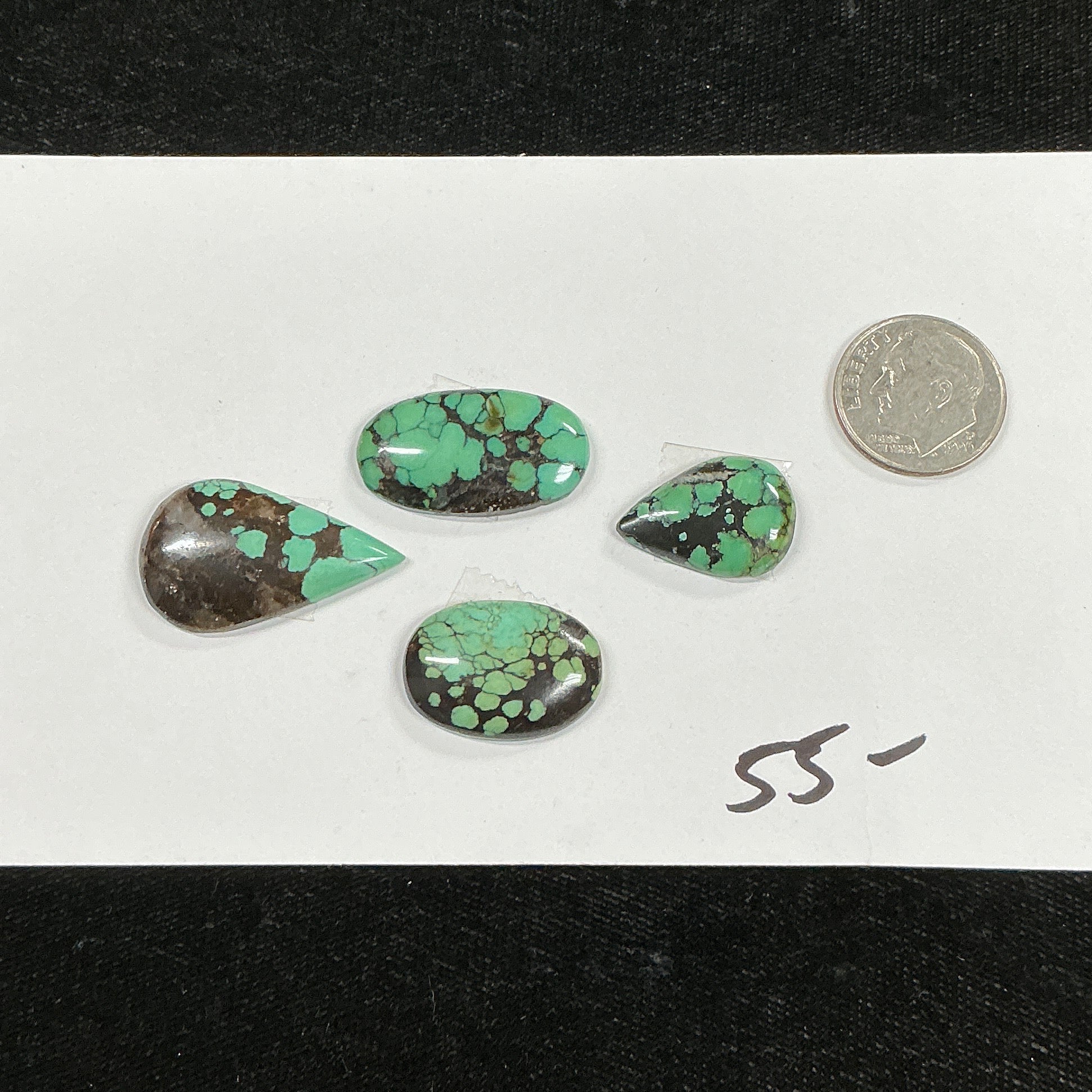 Turquoise Cabochon Card. ~49 Carats. $55.