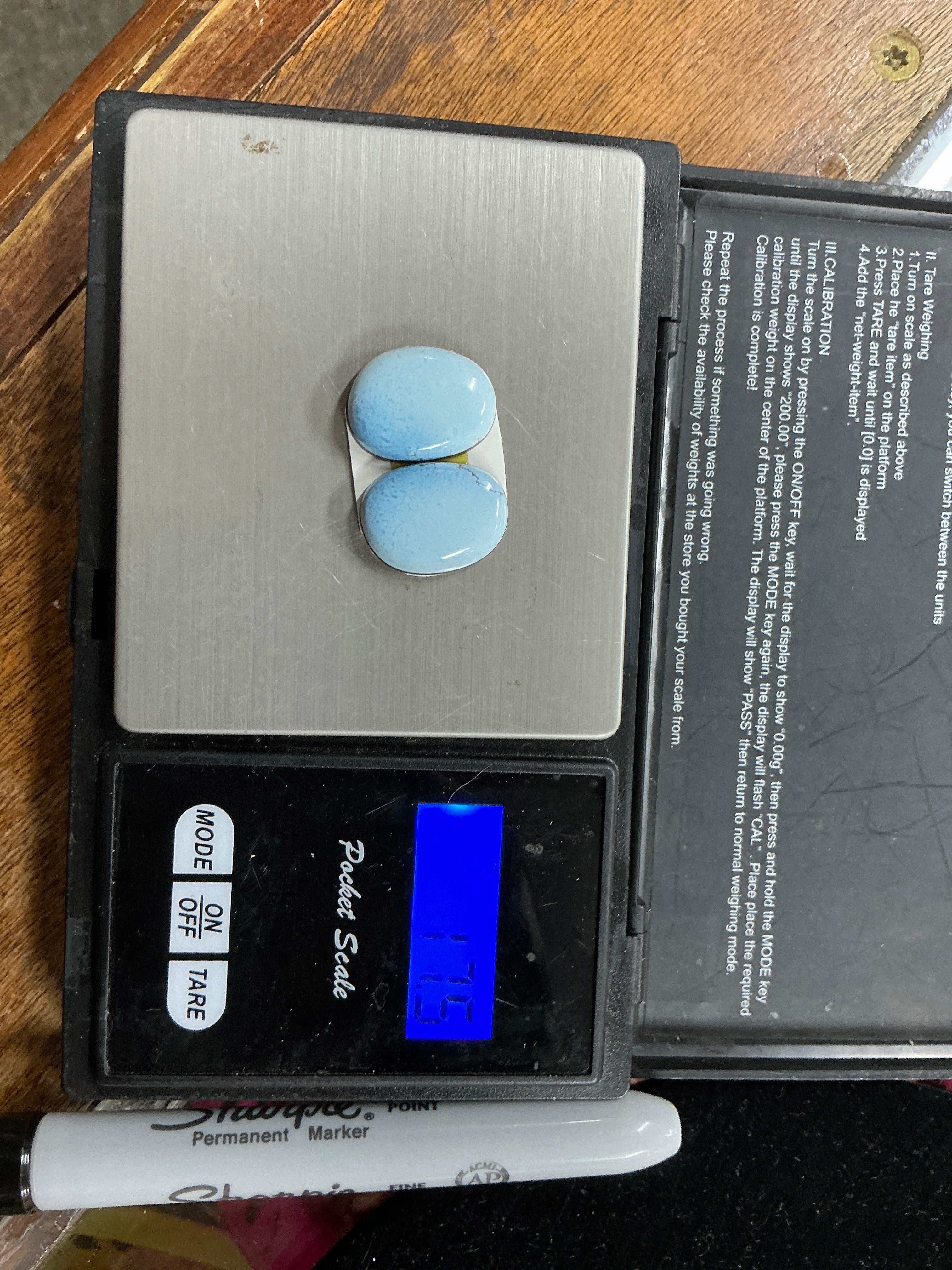 17 Carat Natural Golden Hills Matched Set. $68. Lot 11