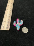 Carved Cotton Candy Composite Cactus Cabochon.$24.
