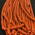 Pipestone 8mm Rondelle 16” Strand.