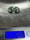 Fine #8 Paired Turquoise Cabochons. Set of 2. Lot 5.~15cts.  $45.