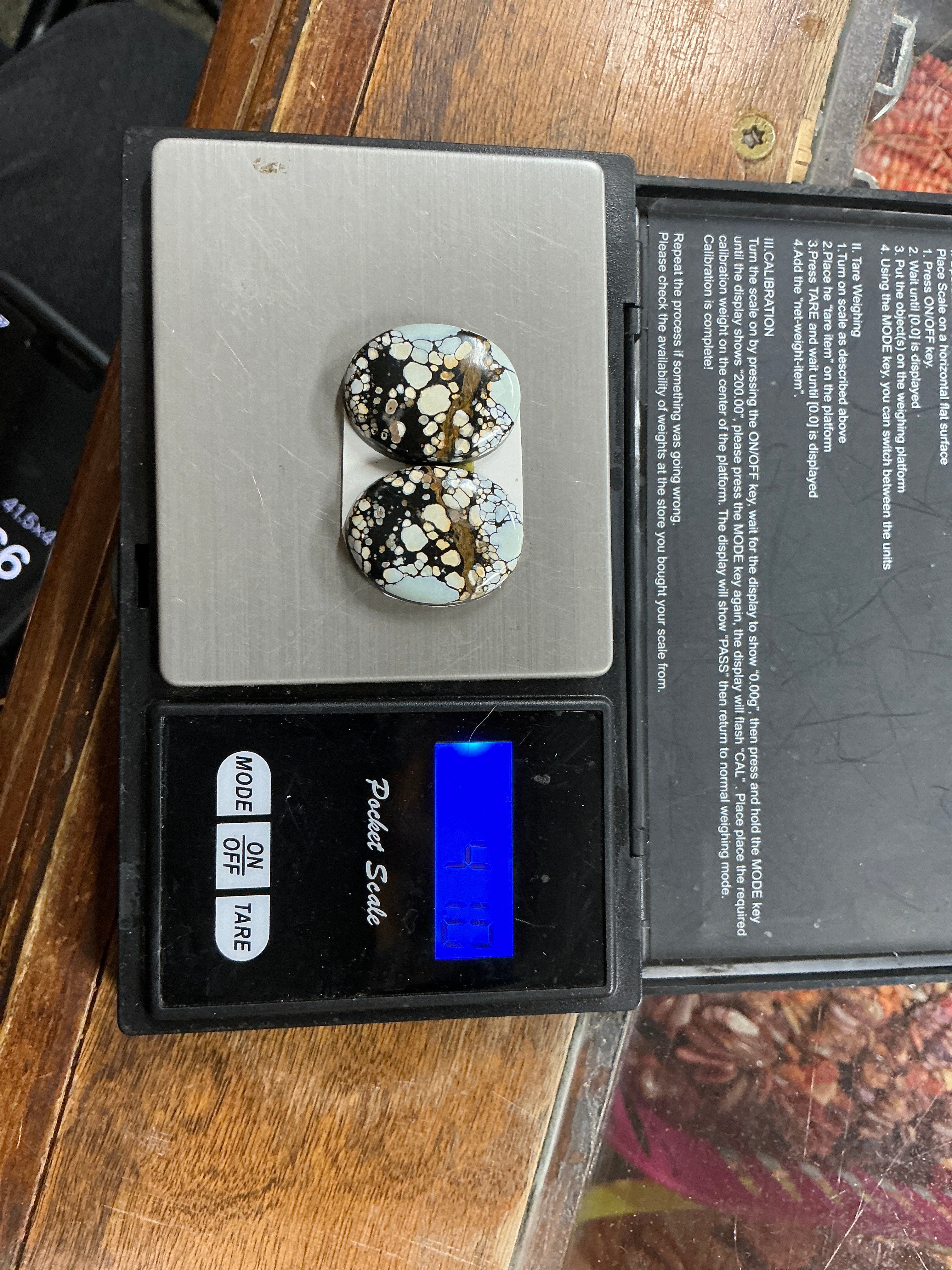 41 Carat Natural Golden Hills Matched Set. $166. Lot 5
