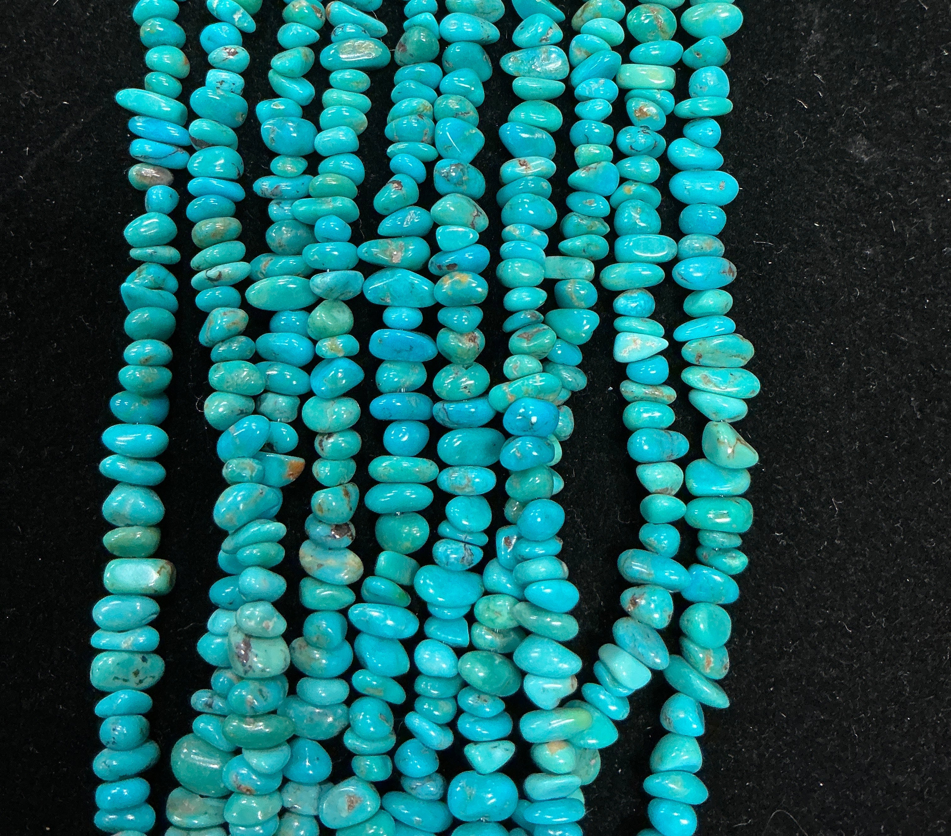 16” Dark Blue Sleeping Beauty Chip Strand.$24.