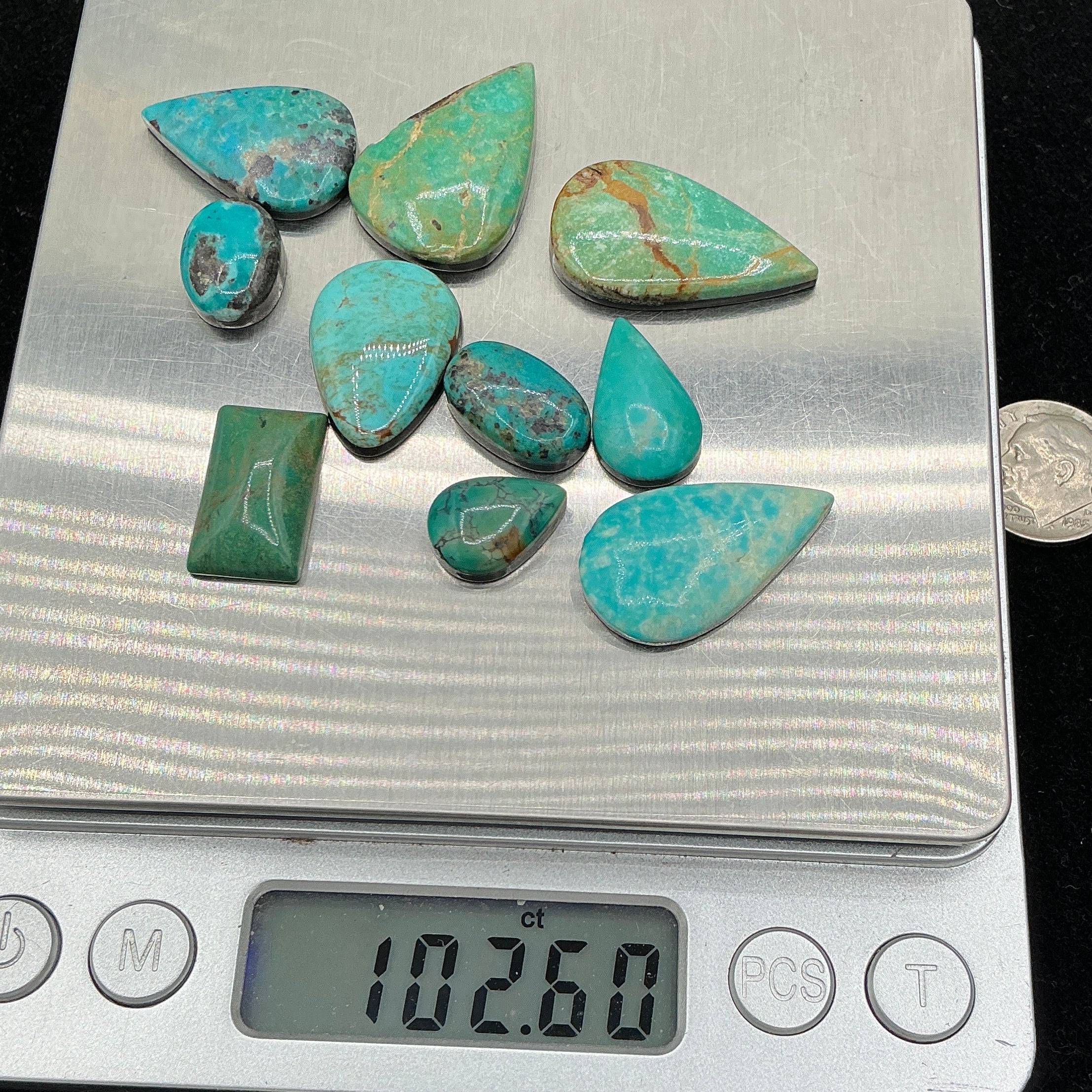 Genuine Turquoise Cabochons. ~100 Cts. $69.
