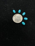 6x8 mm Turquoise Oval Cabochons Lot of 5.