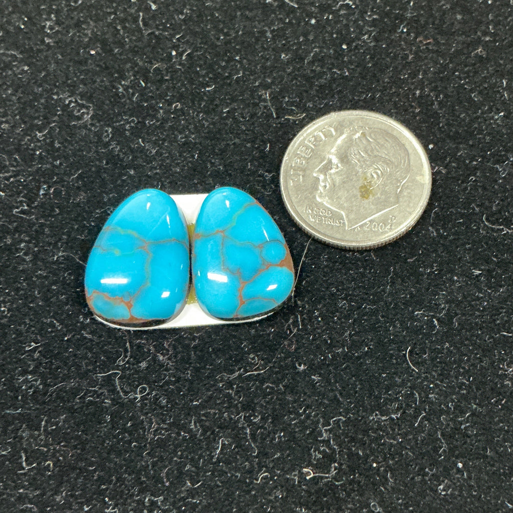 Matching Egyptian Turquoise Cabs. ~12 Carats. $36.