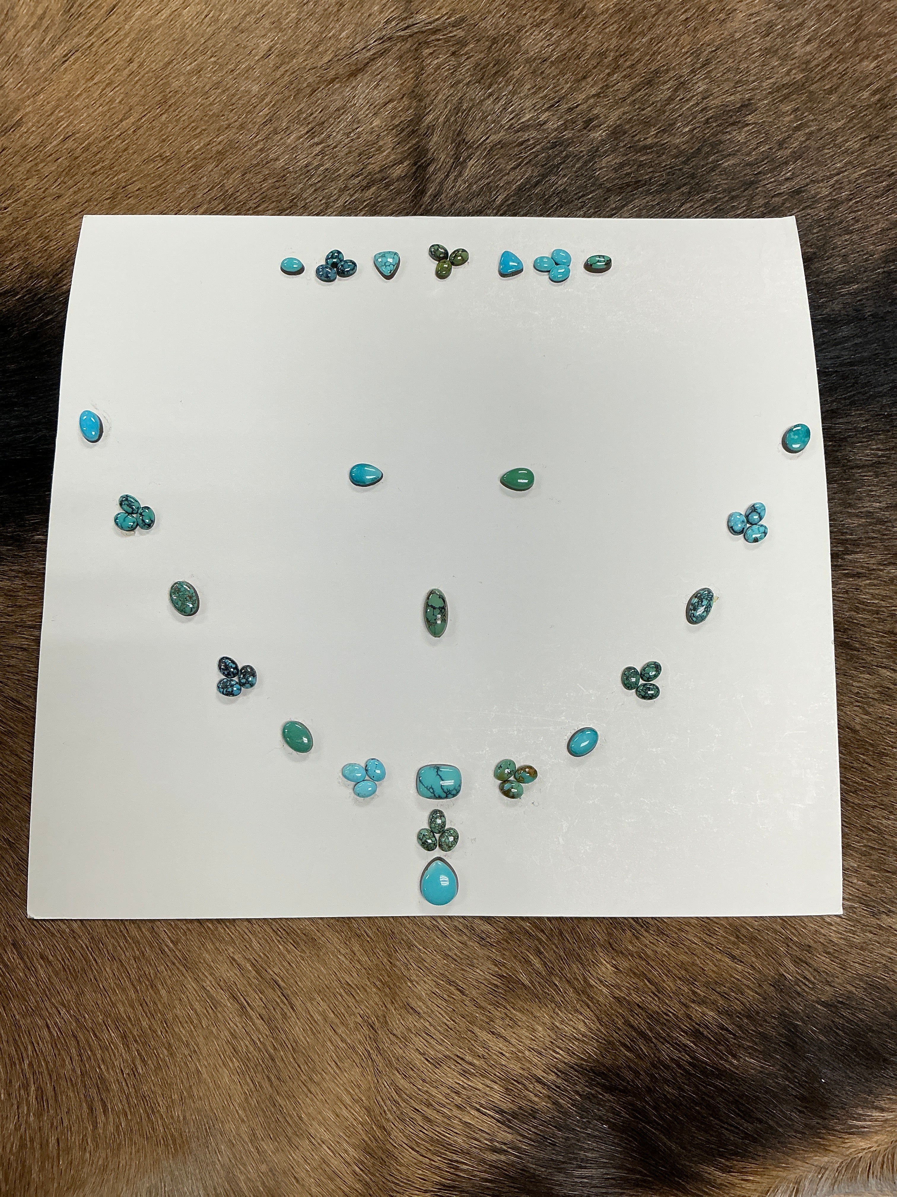 Turquoise Cabochons Card Set. Lot 9. $137.