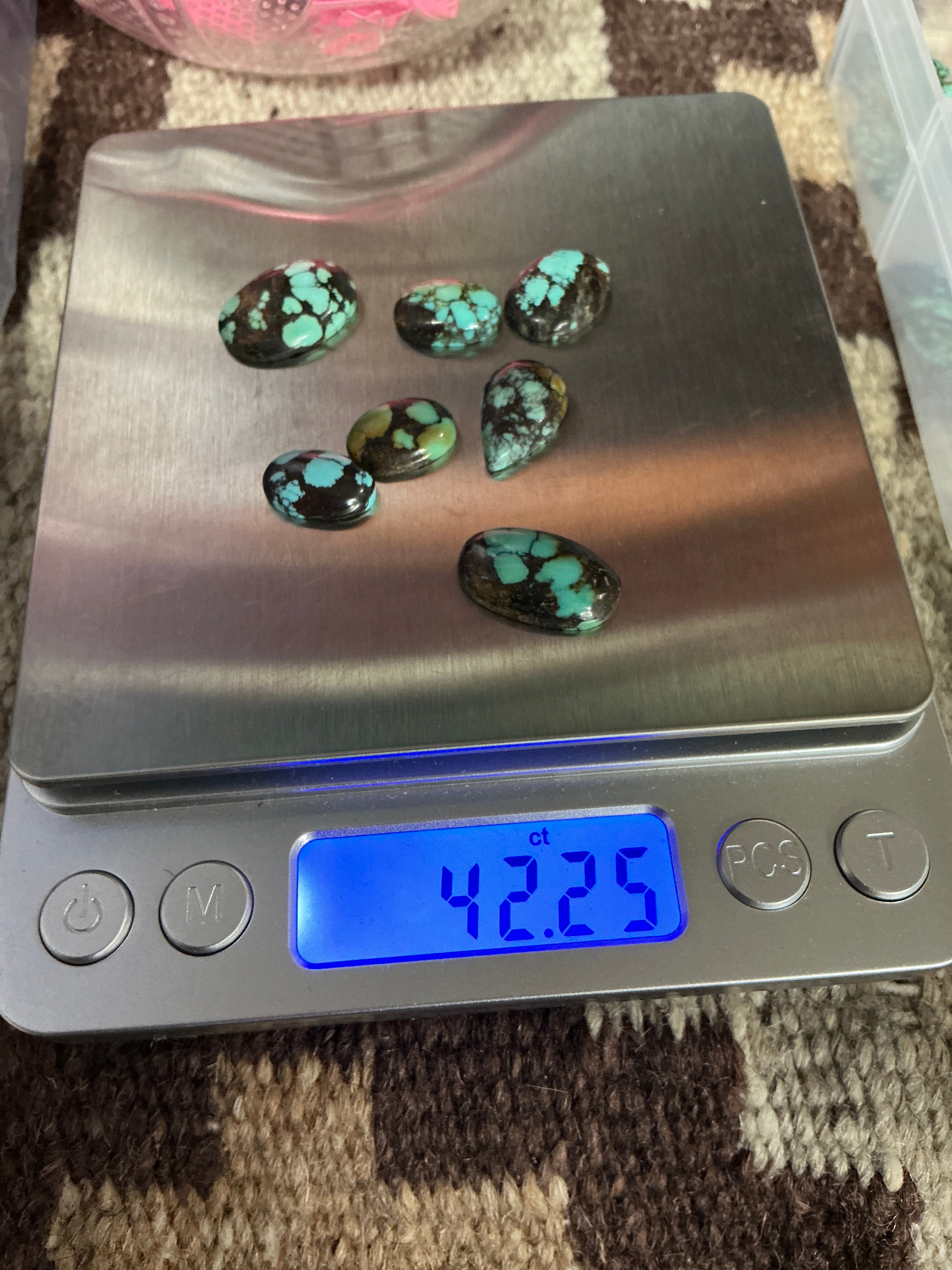 Old Spiderweb Turquoise Lot 2. ~42 carats. $84.