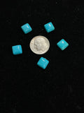 8mm Square Cabochons Lot of 5.