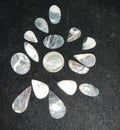 White Buffalo Cabochons Lot. ~92 Carats. $115. Lot 1.