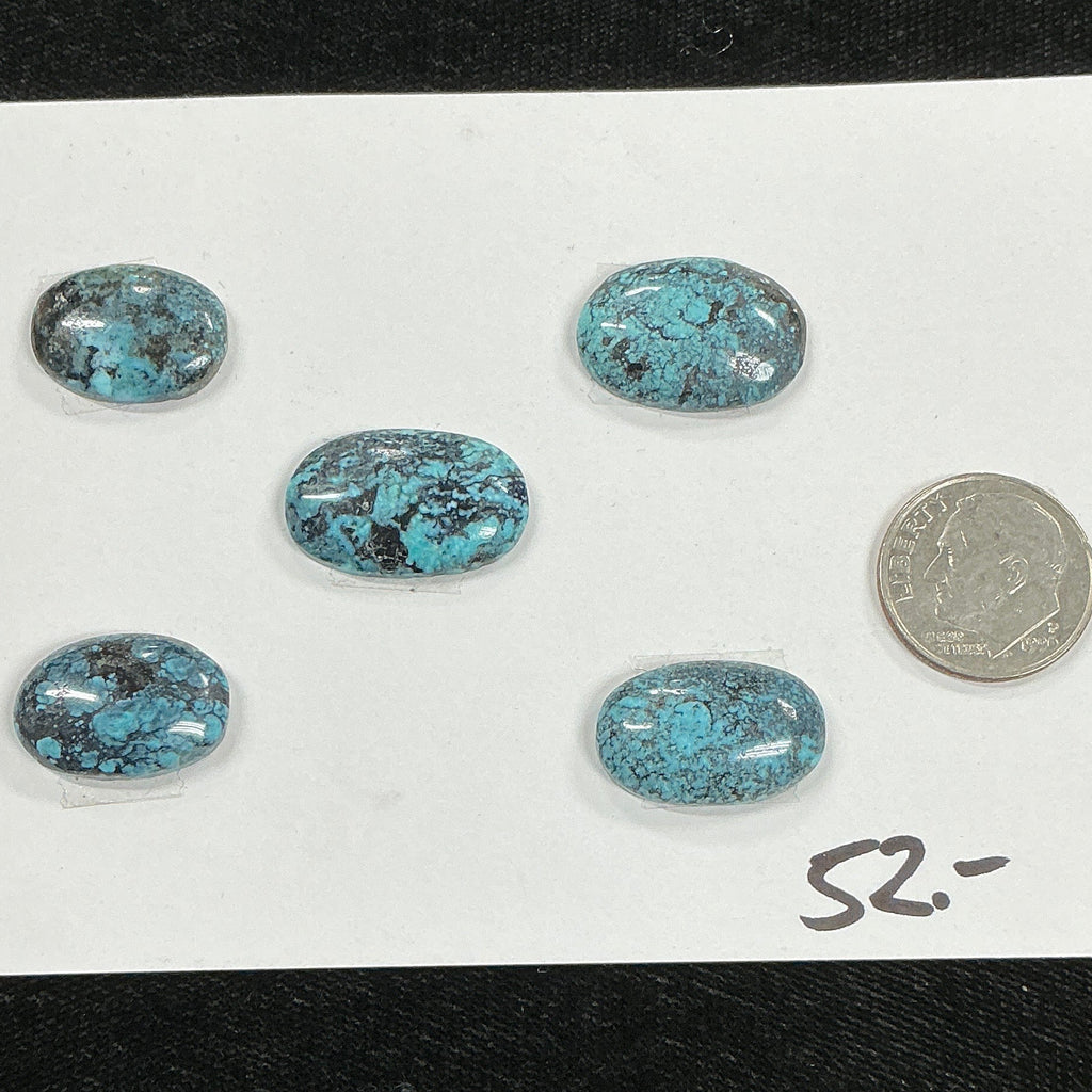 Turquoise Cabochon Card. ~47 Carats. $52.