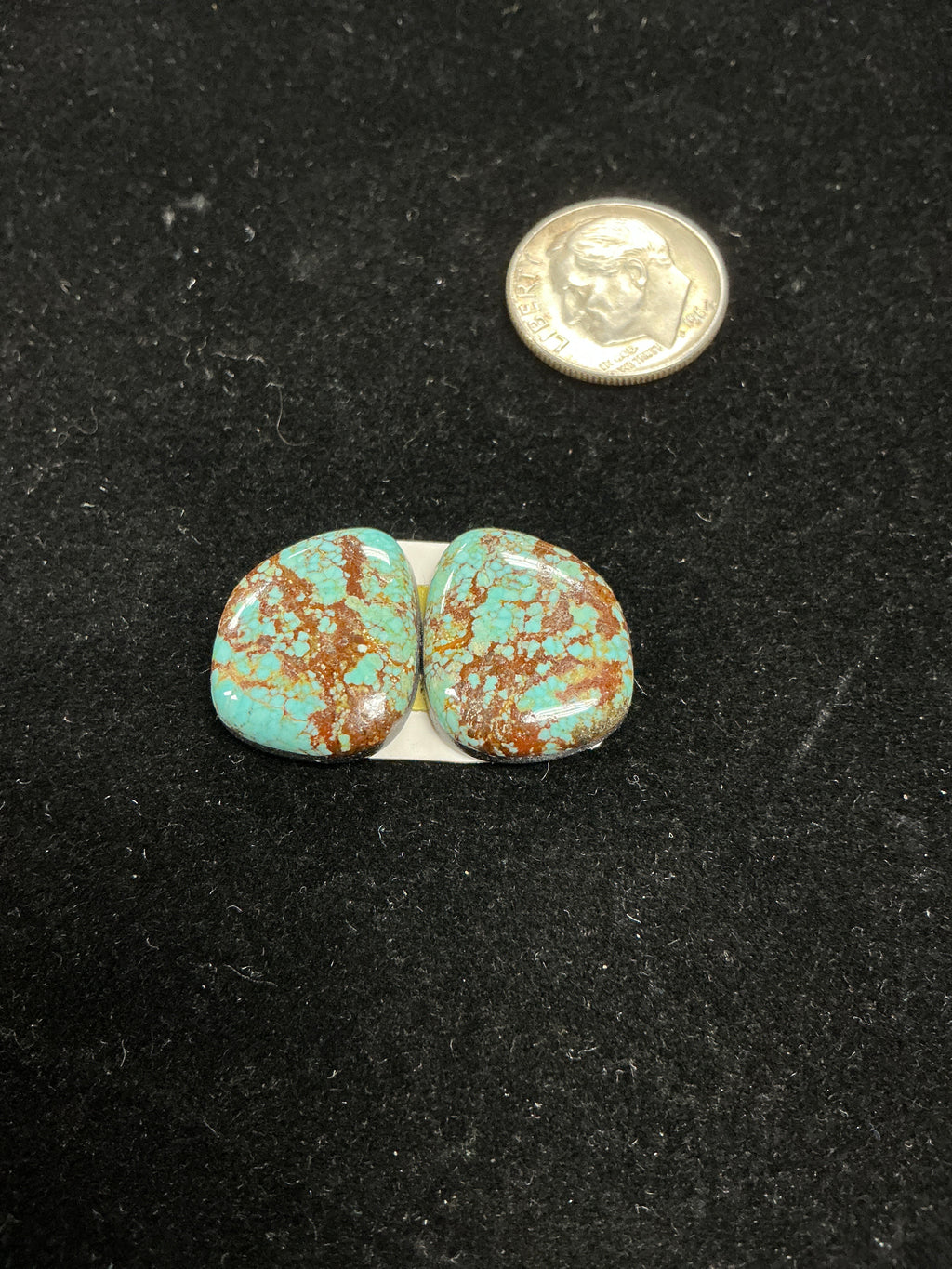 Fine #8 Paired Turquoise Cabochons. Set of 2. Lot 5.~15cts.  $45.