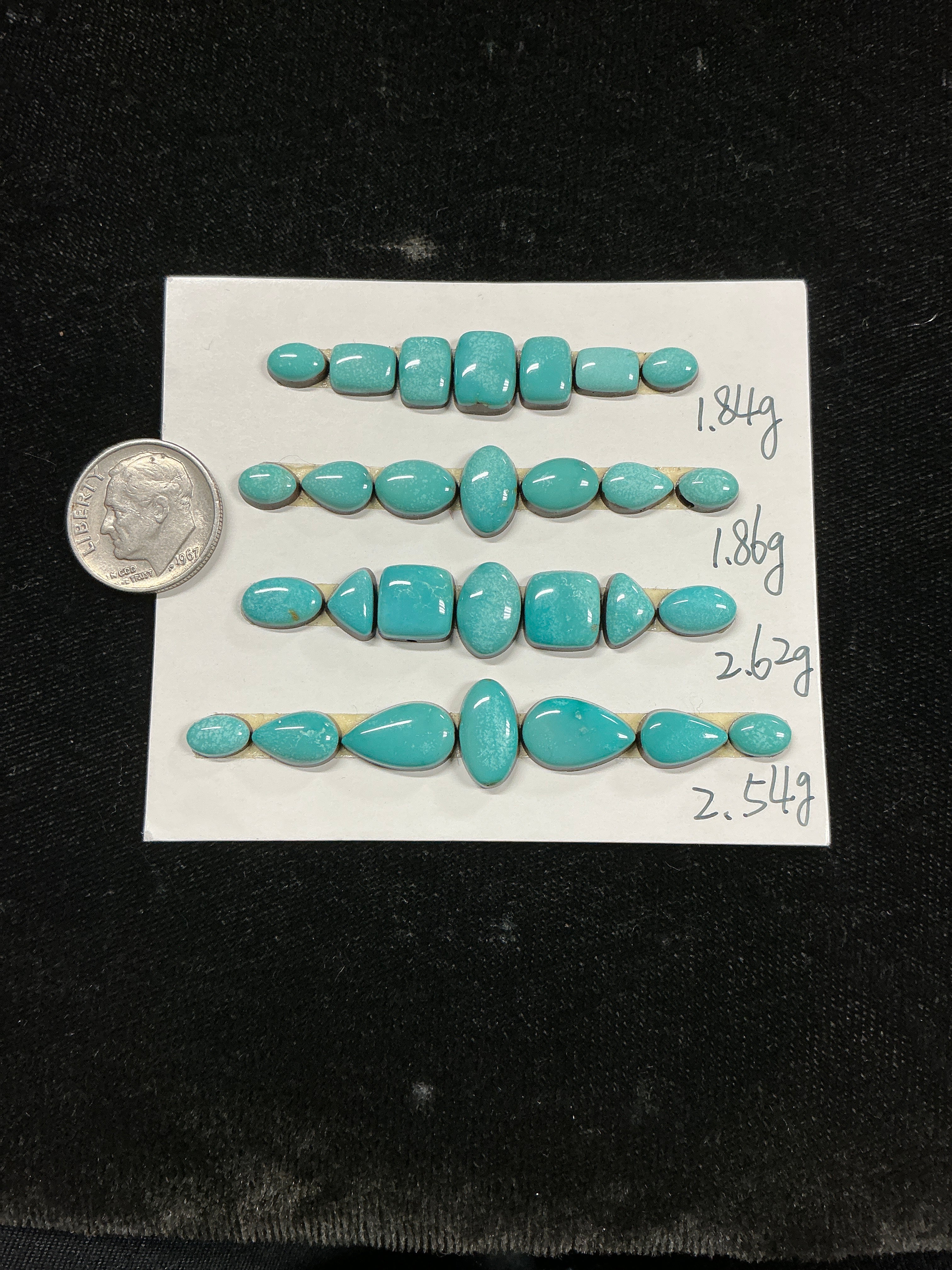 Turquoise Cabochon Card. ~43 carats. $88.