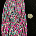 4mm Rondelle Cotton Candy Composite beads 16” Strand.$19.50.