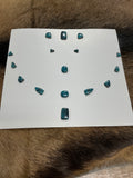 Turquoise Cabochons Card Set. Lot 35. $204