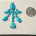 Sleeping Beauty Turquoise Cabochons Card Set. Lot 82.$72.