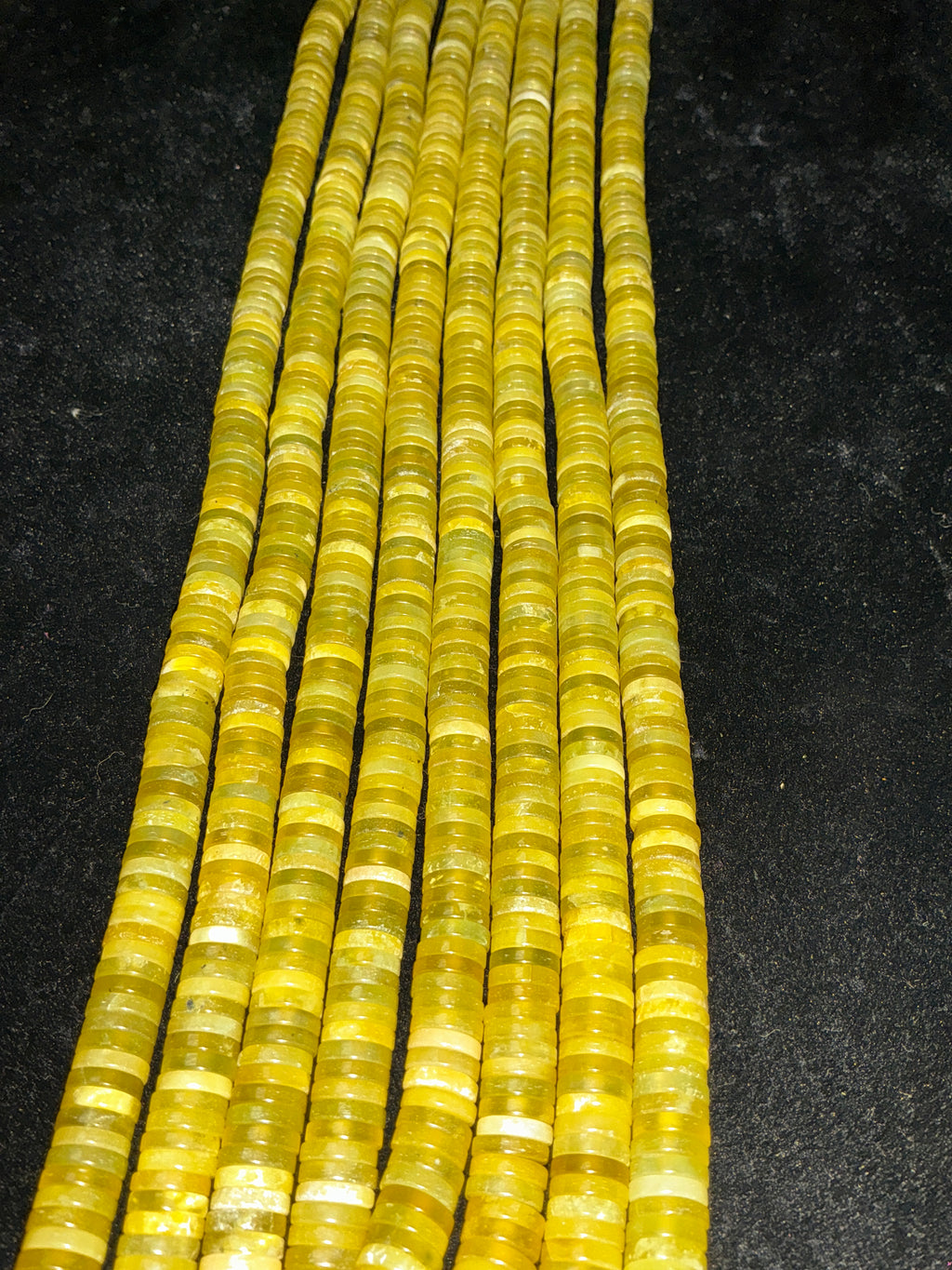 16” Serpentine Heishi Bead Strand. $20.