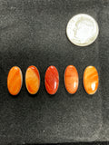 8x16mm Elongated Oval Shaped Cabochon Lot of 5. $24
