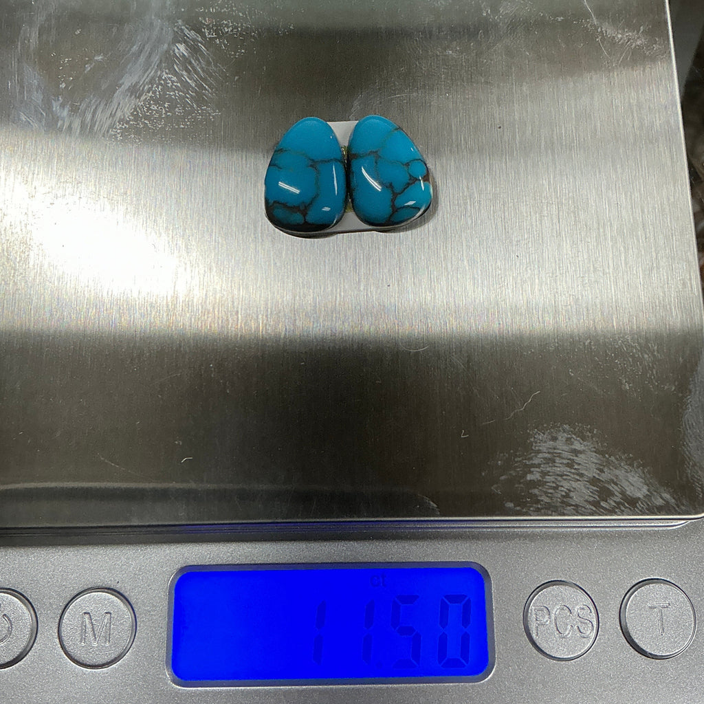 Matching Egyptian Turquoise Cabs. ~12 Carats. $36.