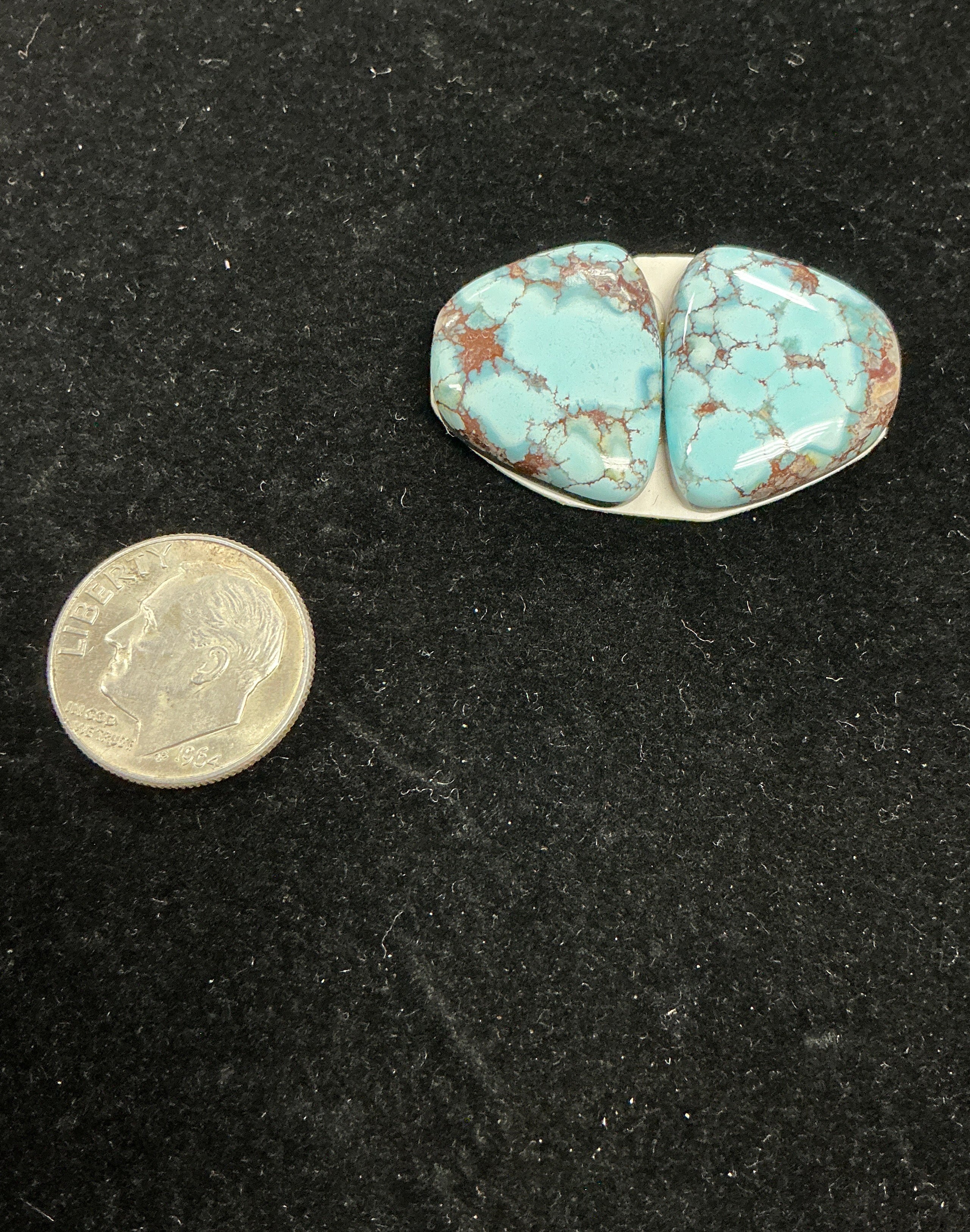 Golden Hills Paired Turquoise Cabochons. Set of 2. Lot 3.~23cts.  $69.