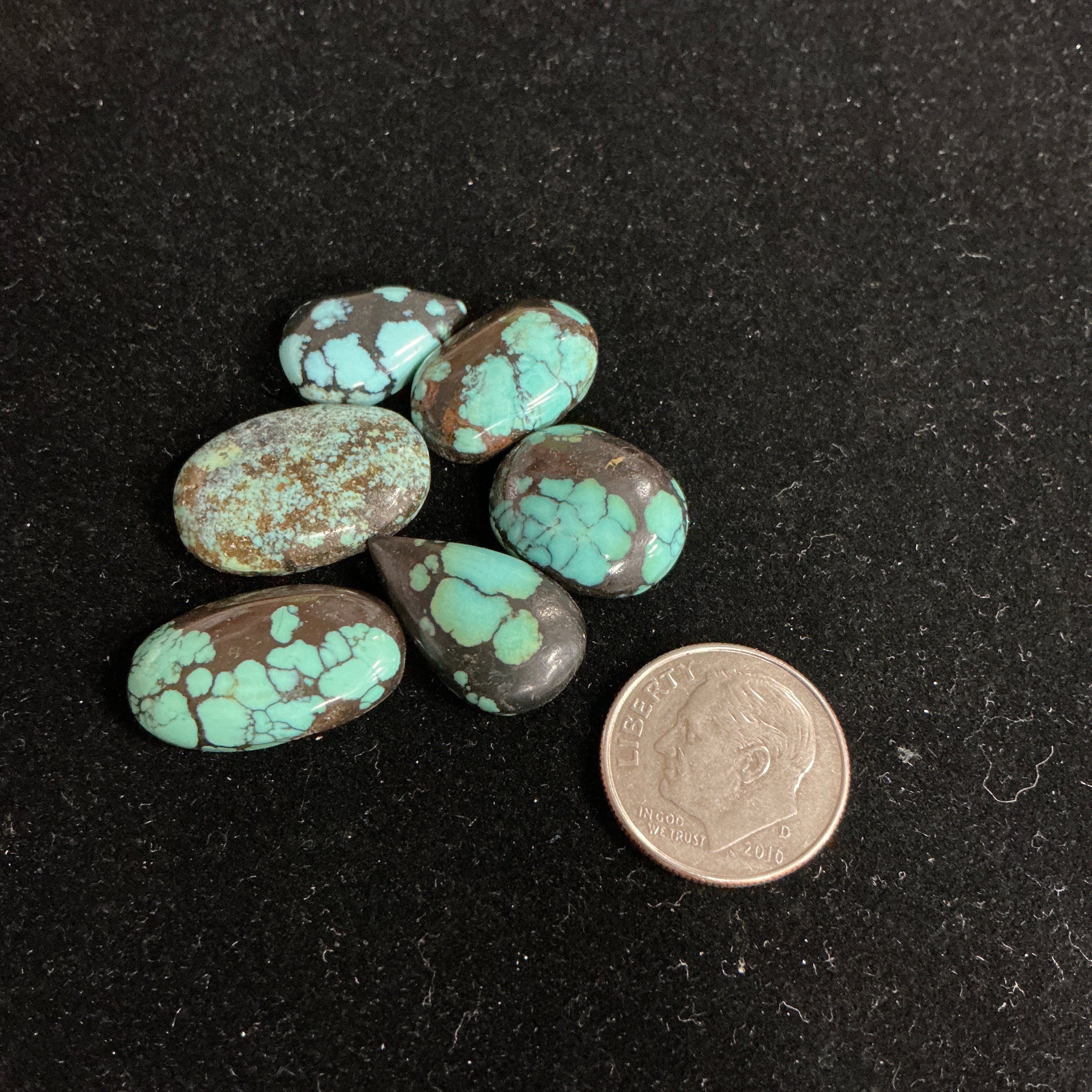 Old Spiderweb Turquoise lot 1. ~47 carats. $94.