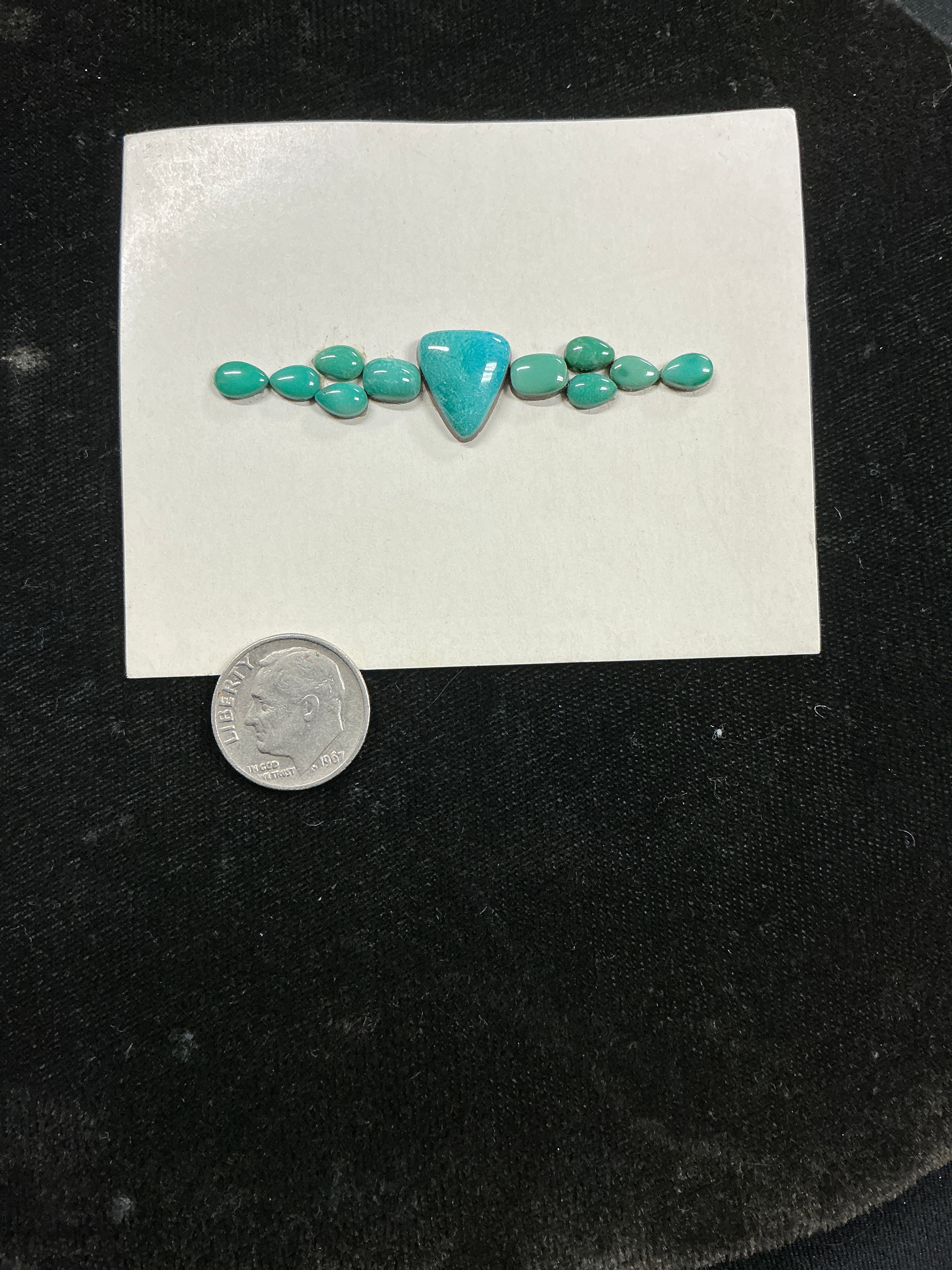 Turquoise Cabochon Card. ~10 carats. $35.