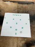Turquoise Cabochons Card Set. Lot 40.$114.