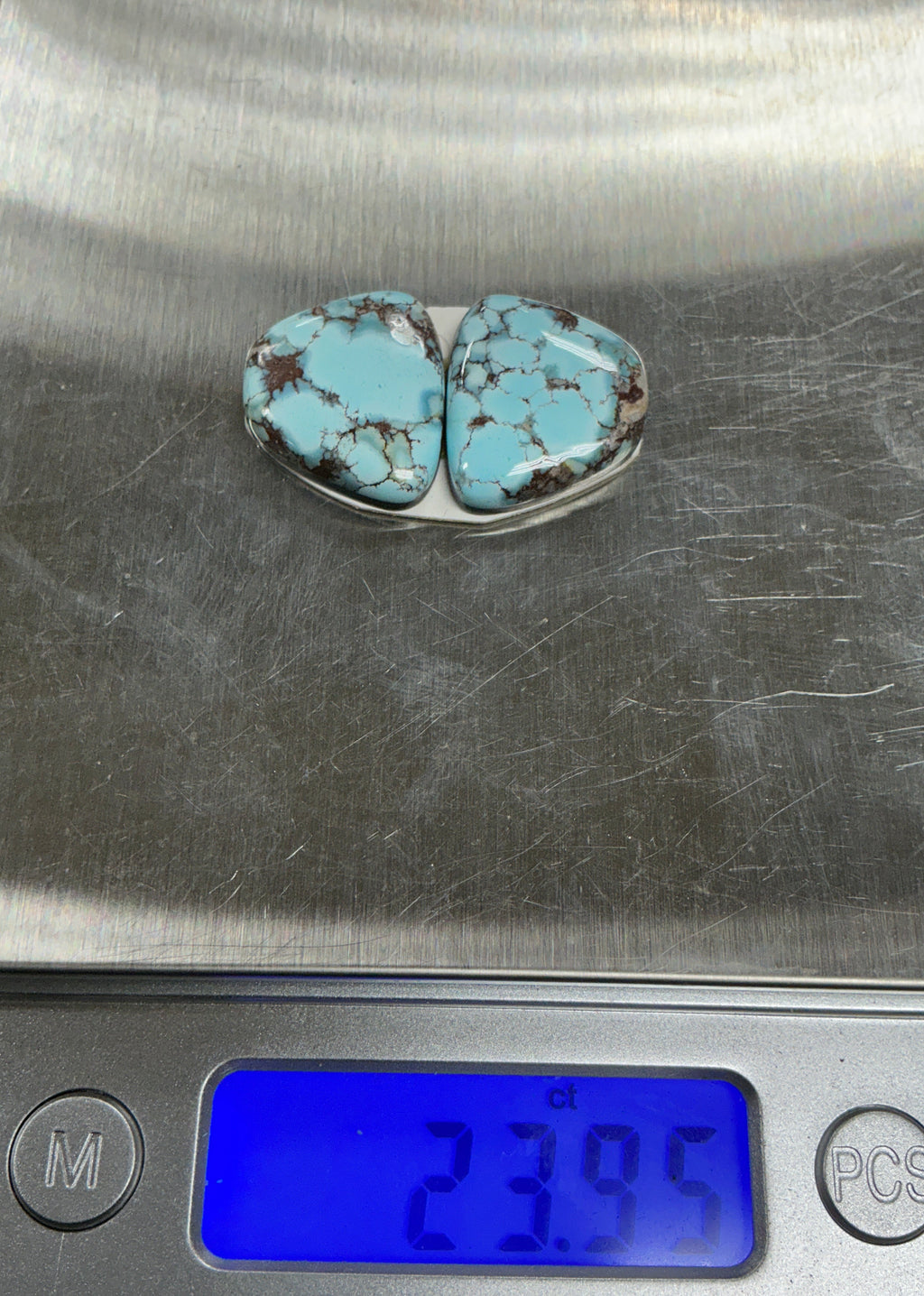 Golden Hills Paired Turquoise Cabochons. Set of 2. Lot 3.~23cts.  $69.