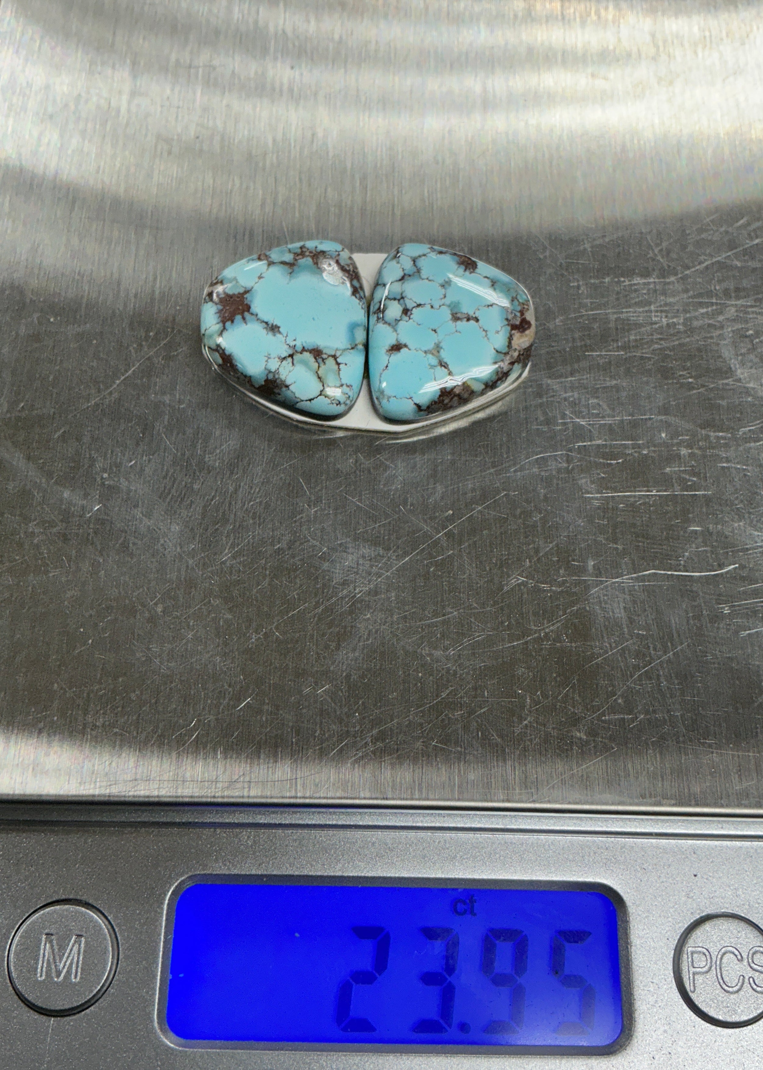 Golden Hills Paired Turquoise Cabochons. Set of 2. Lot 3.~23cts.  $69.