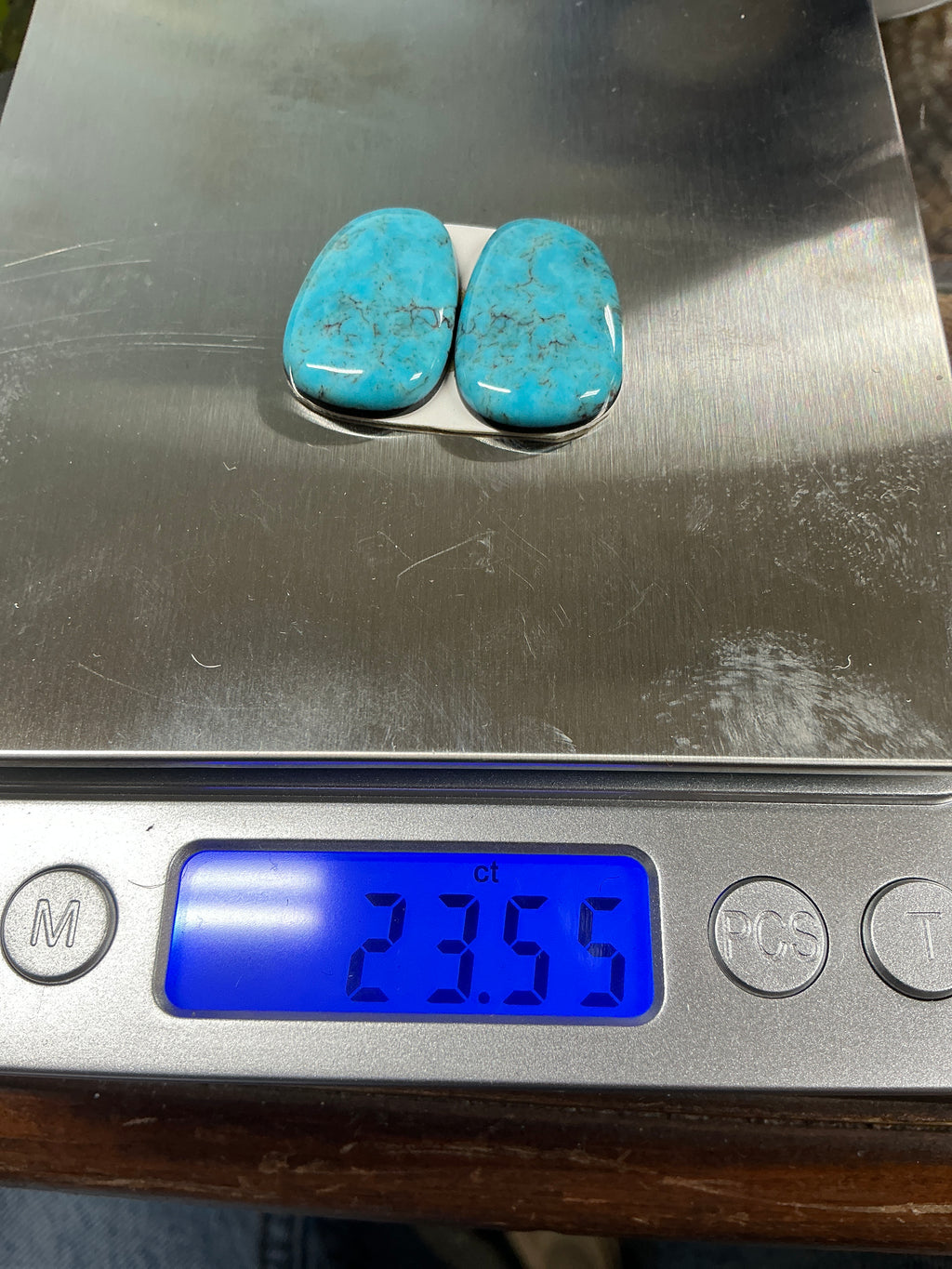 Matching Egyptian Turquoise Cabs. ~23 Carats. $69.