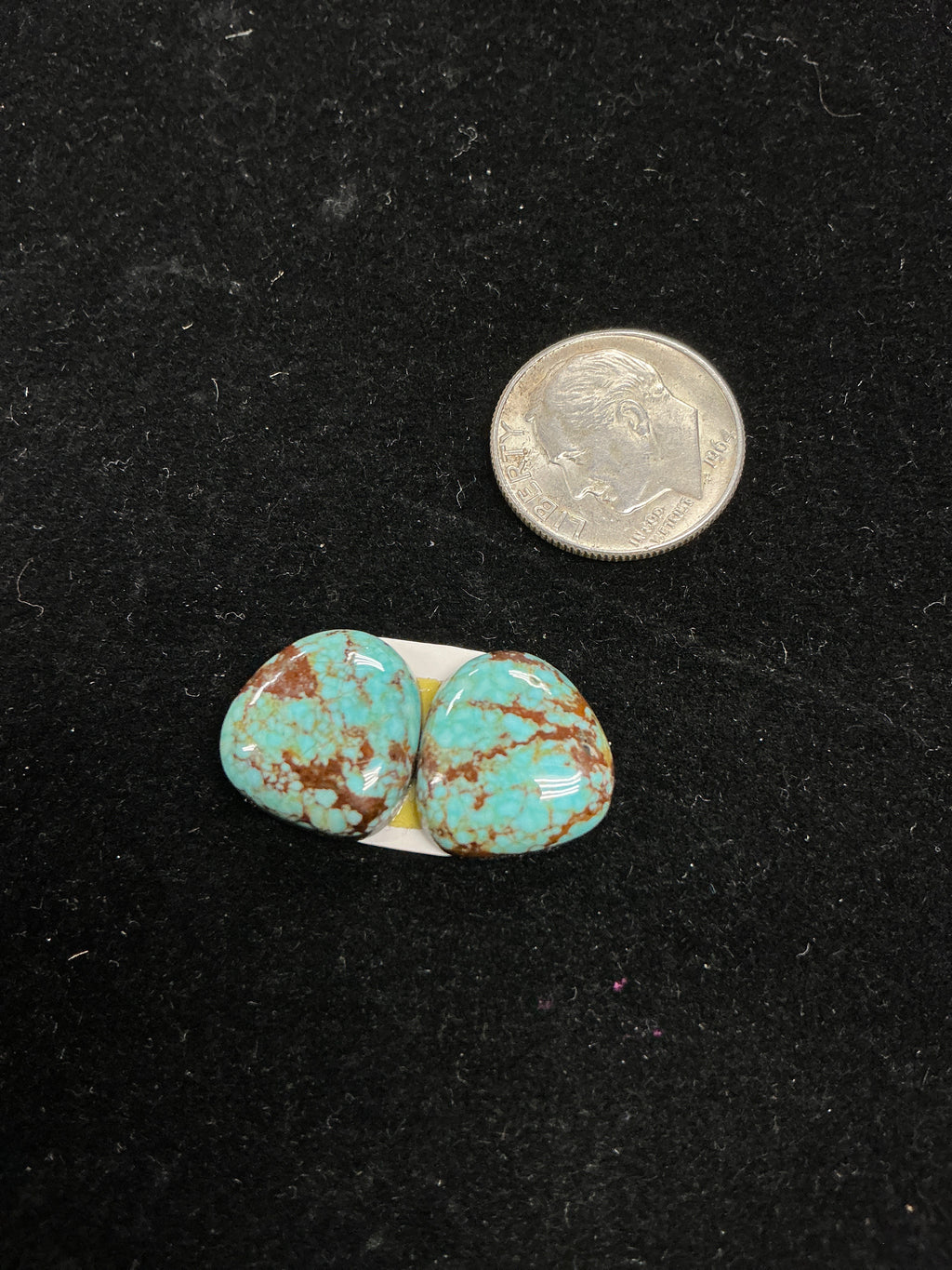 Fine #8 Paired Turquoise Cabochons. Set of 2. Lot 4.~9cts.  $27.