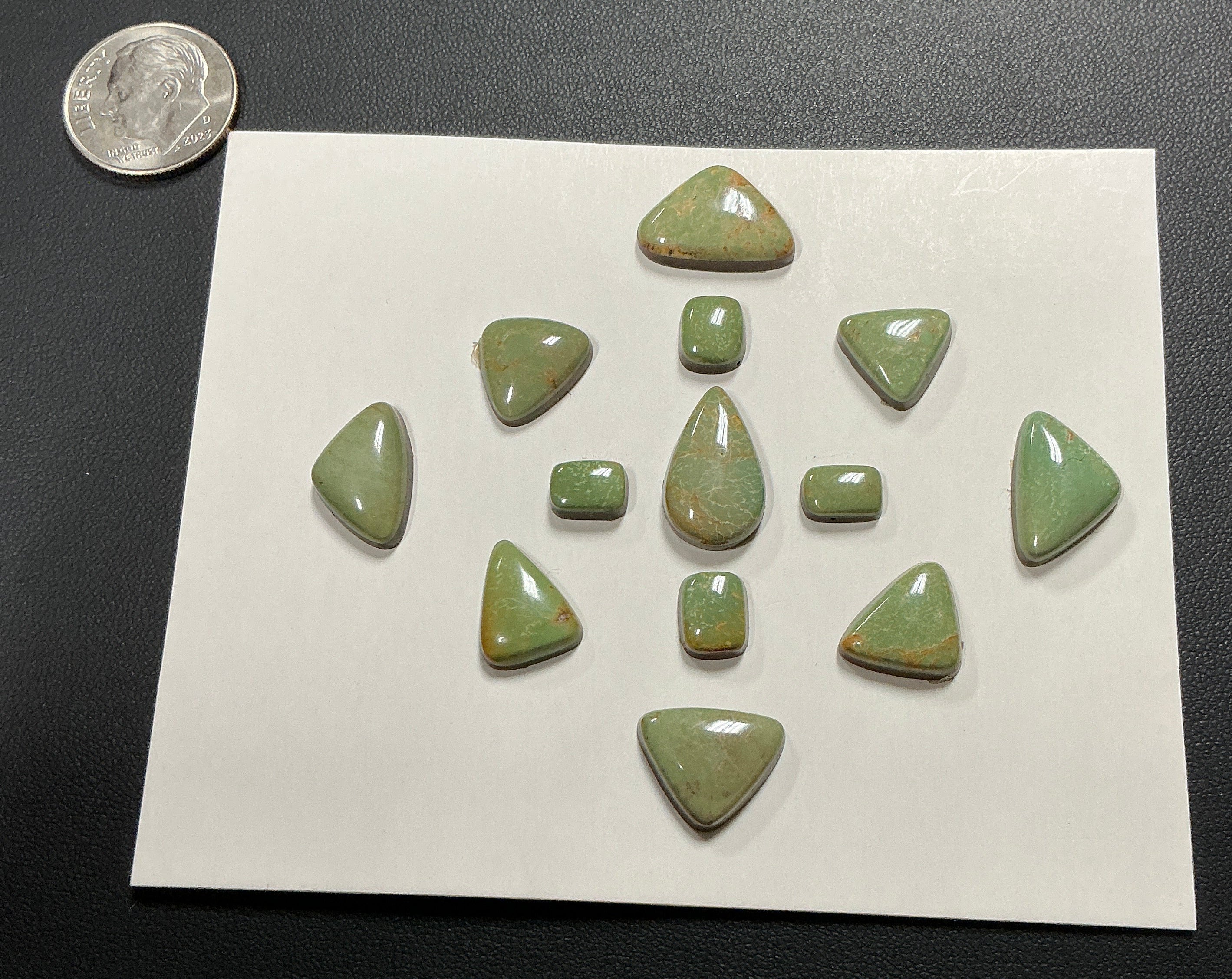Turquoise Cabochons Card Set. Lot 48. $108.