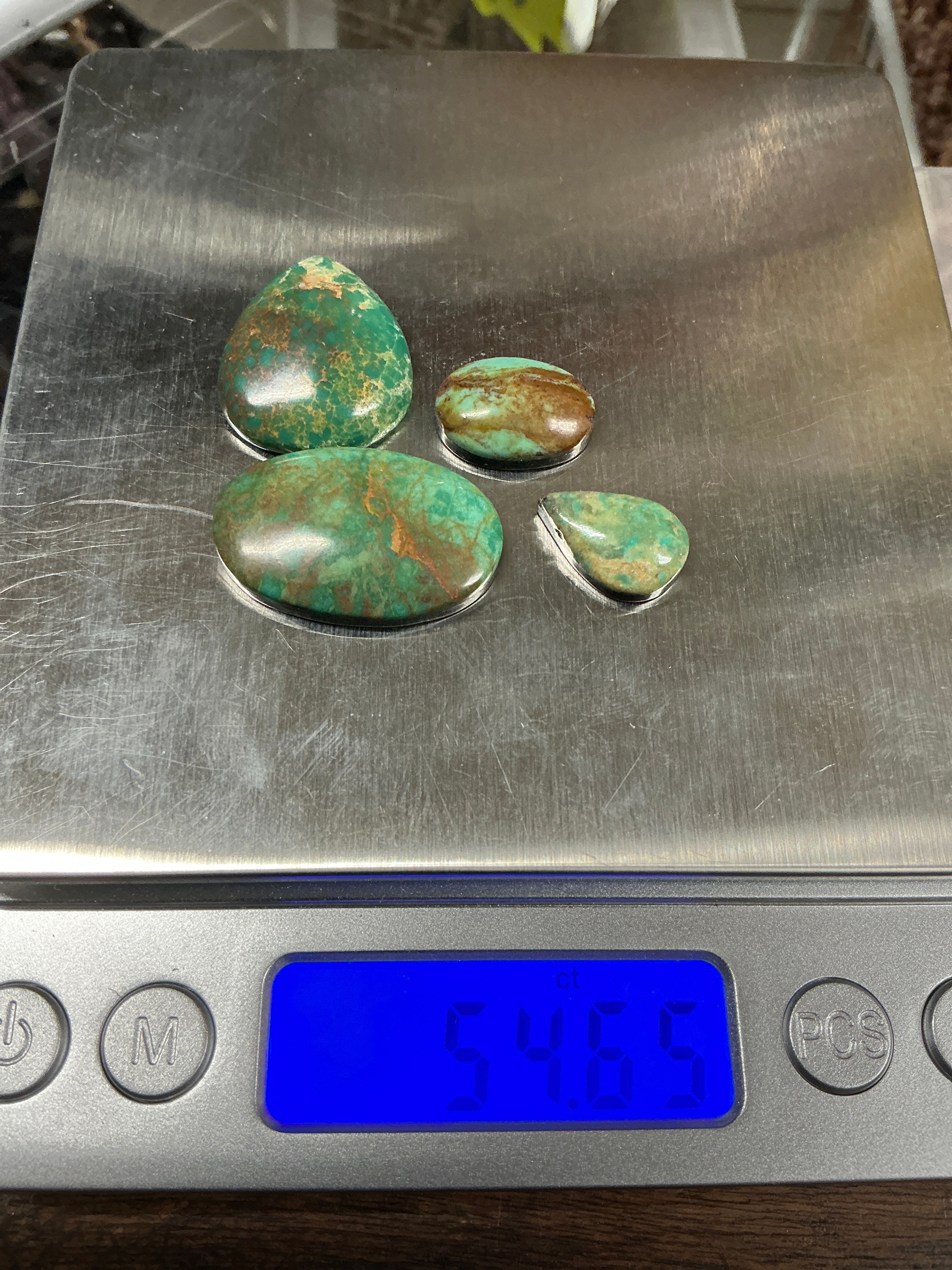 American Turquoise Lot4.  ~50 Carats. $50.